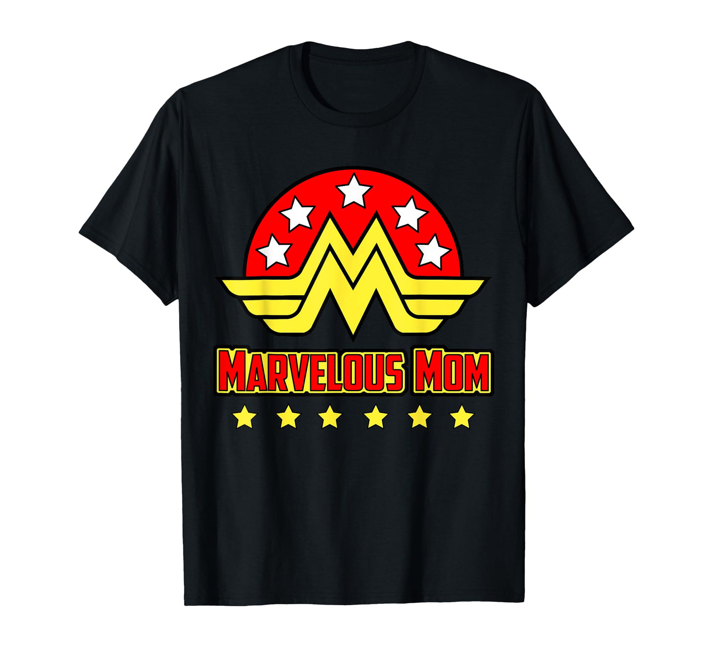 Marvelous Mom Superhero Mom T-Shirt - Novelty Apparel for Adults - T-Shirt, Sweatshirt, Hoodie
