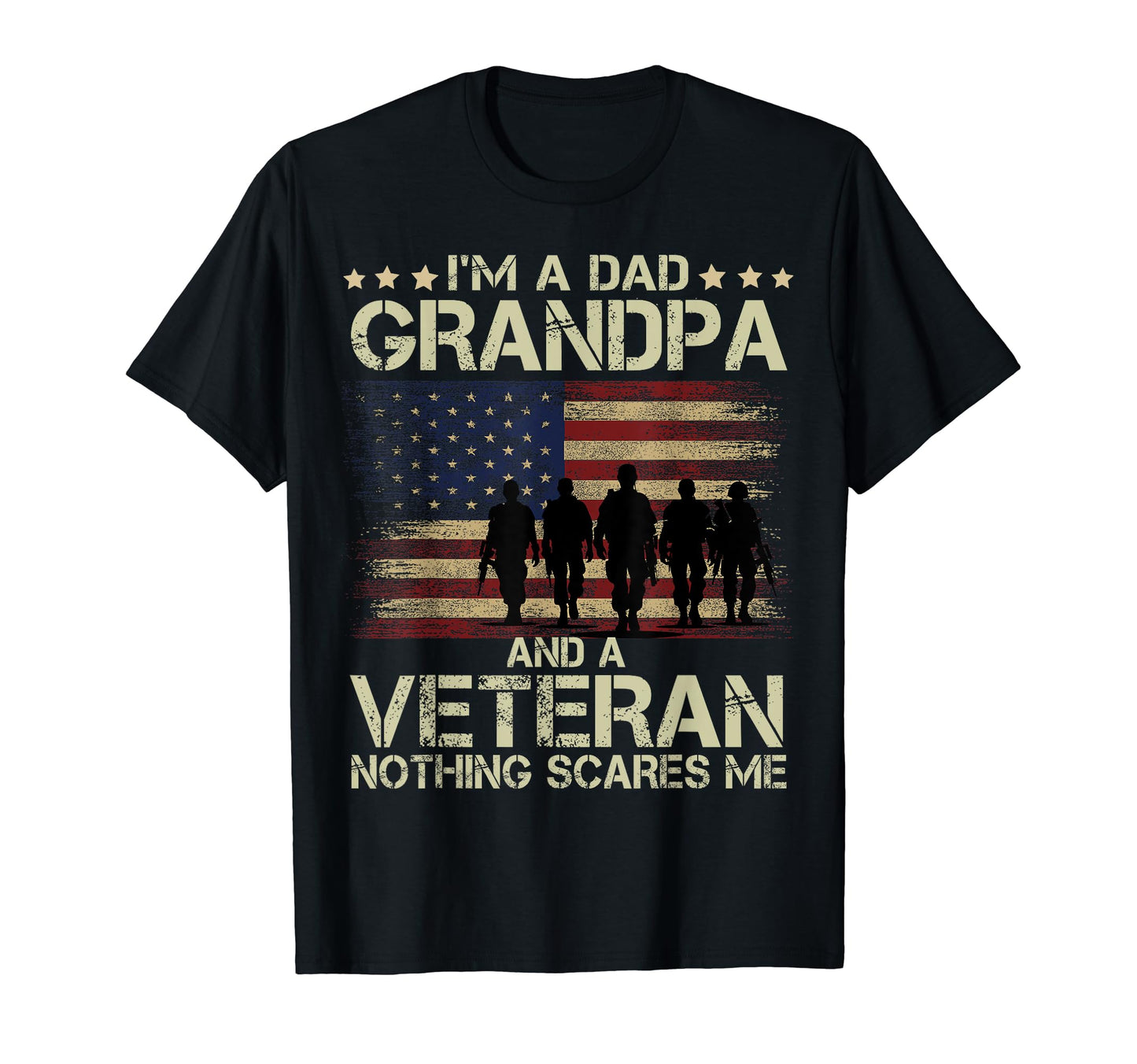 Dad Grandpa And Veteran Nothing T-Shirt - Minimalist Print for Adults - T-Shirt, Sweatshirt, Hoodie