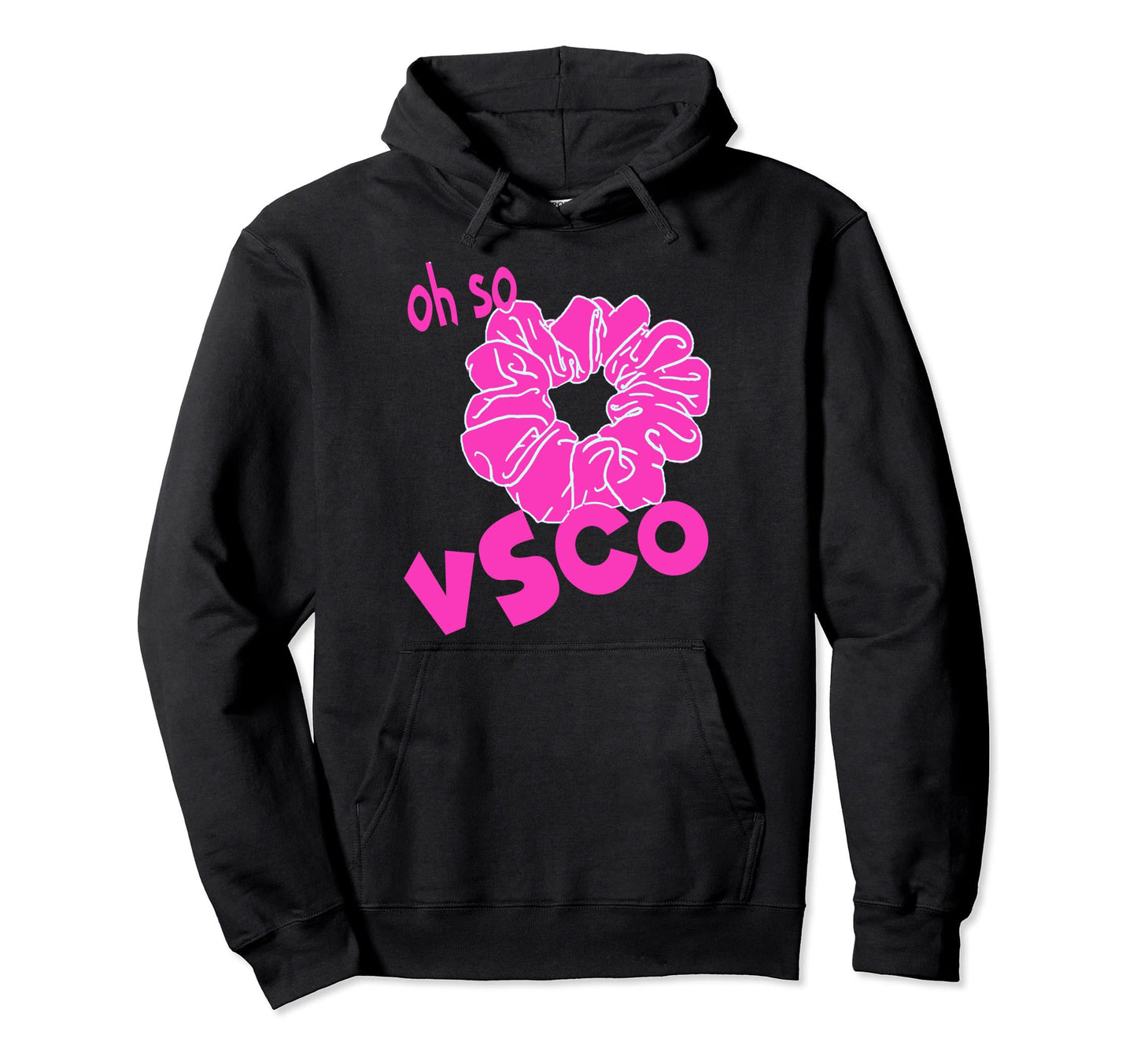 Oh So Super Pop Art Magenta Scrunchie Hoodie - Custom Art Print Unisex - T-Shirt, Sweatshirt, Hoodie