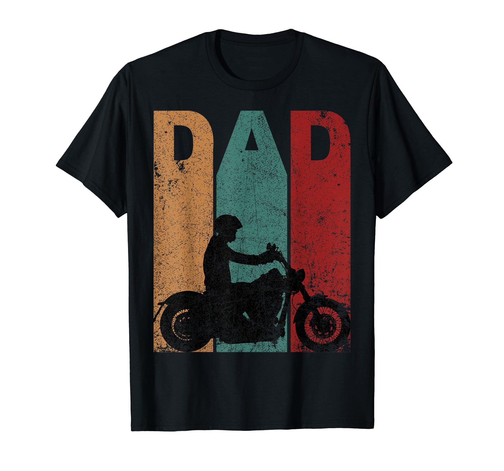 Biking Dad Silhouette Fathers Day T-Shirt - Trendy Graphic Unisex - T-Shirt, Sweatshirt, Hoodie