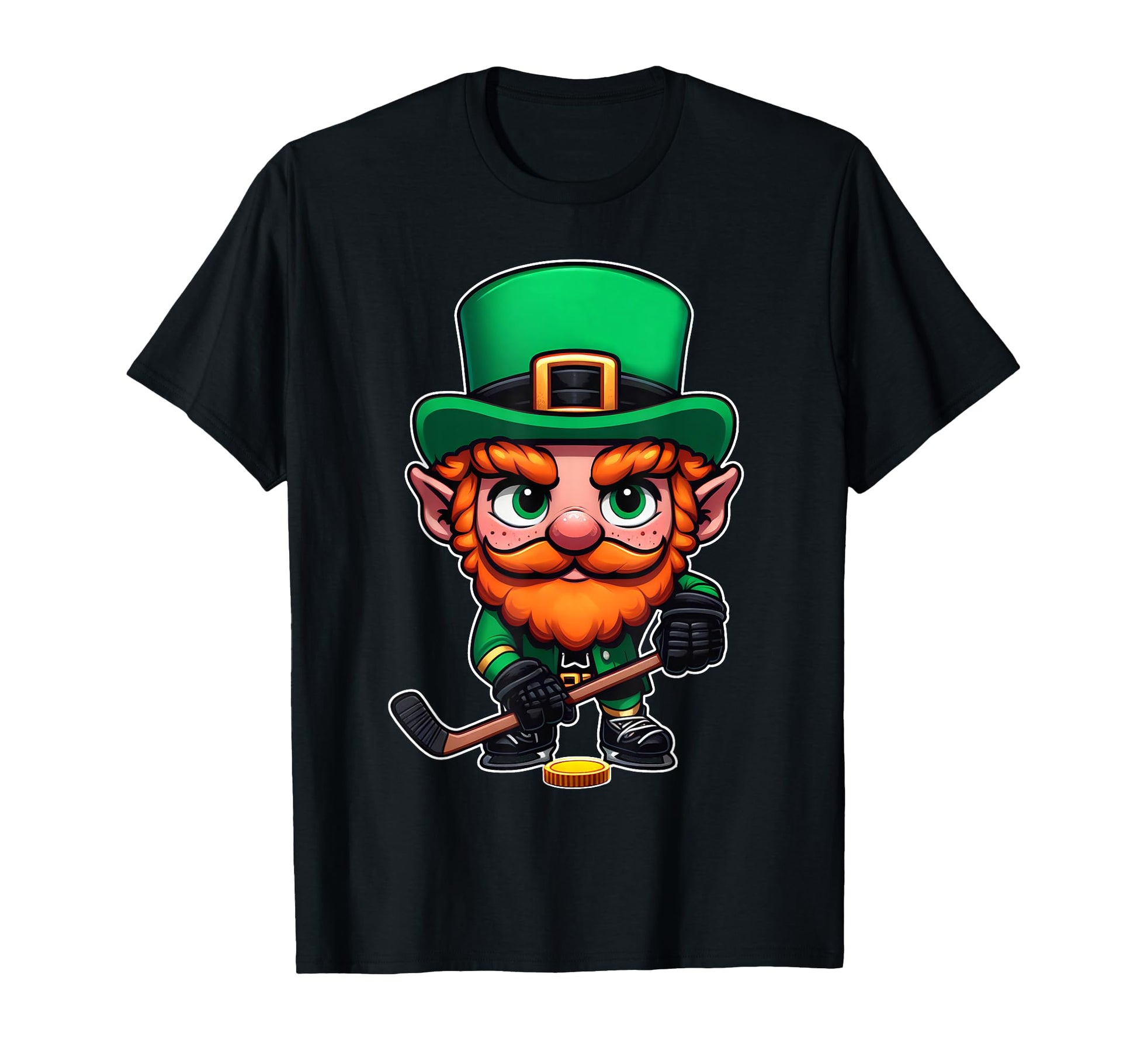 St Patricks Day Irish Leprechaun Ice T-Shirt - Custom Art Print Men Women - T-Shirt, Sweatshirt, Hoodie