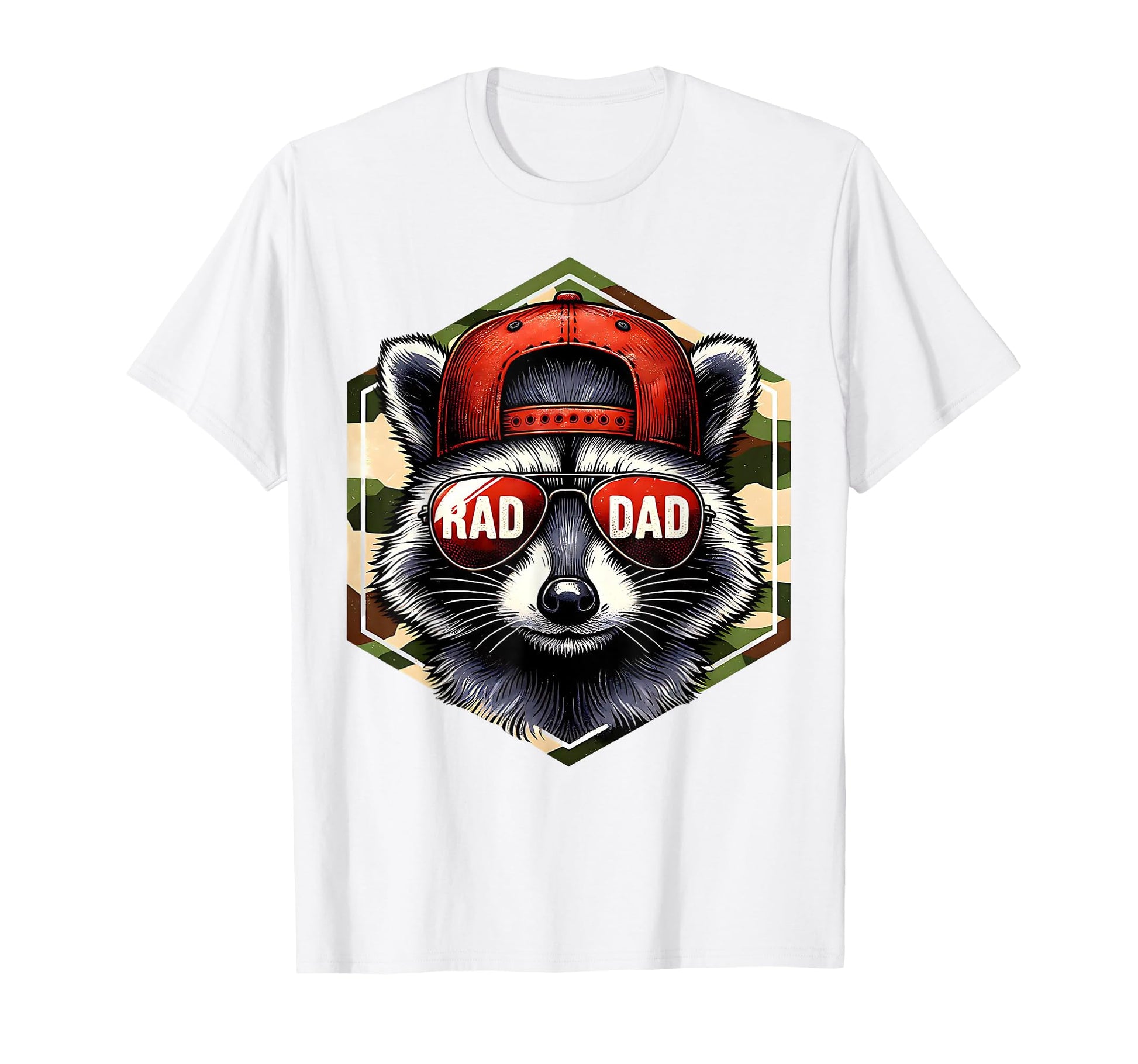 Funny Rad Dad Funny Raccoon Dad T-Shirt - Trendy Graphic for Adults - T-Shirt, Sweatshirt, Hoodie