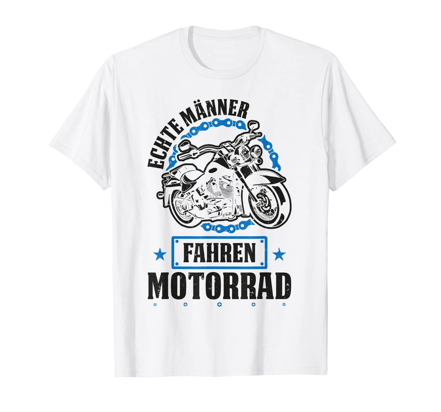 Mens Real Driving Motorcycle Biker T-Shirt - Custom Art Print for Adults - T-Shirt, Sweatshirt, Hoodie