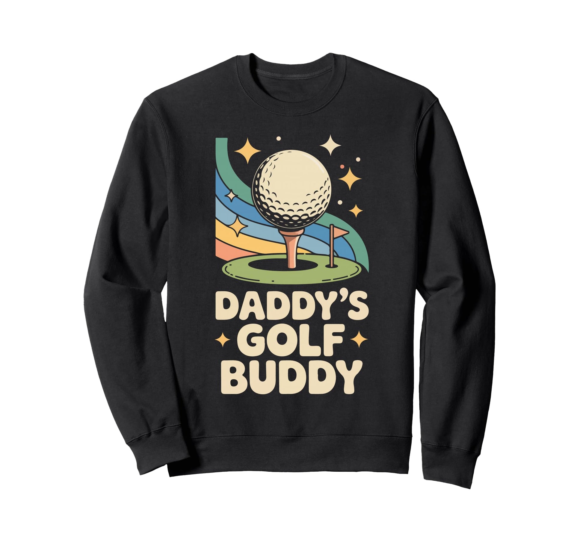 Golf Dad Father Son Daughter Sweatshirt - Minimalist Print for Adults - T-Shirt, Sweatshirt, Hoodie