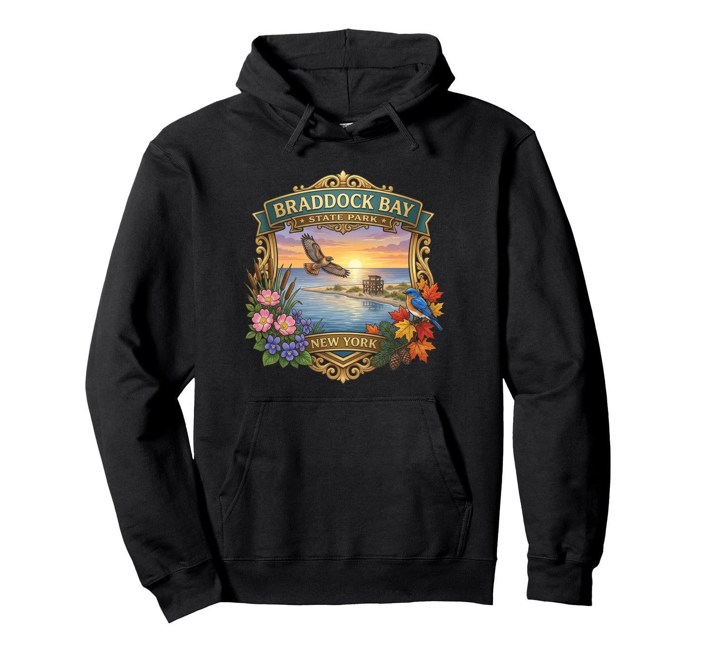 Braddock Bay State Park New York Hoodie - Casual Everyday Wear for Adults - T-Shirt, Sweatshirt, Hoodie
