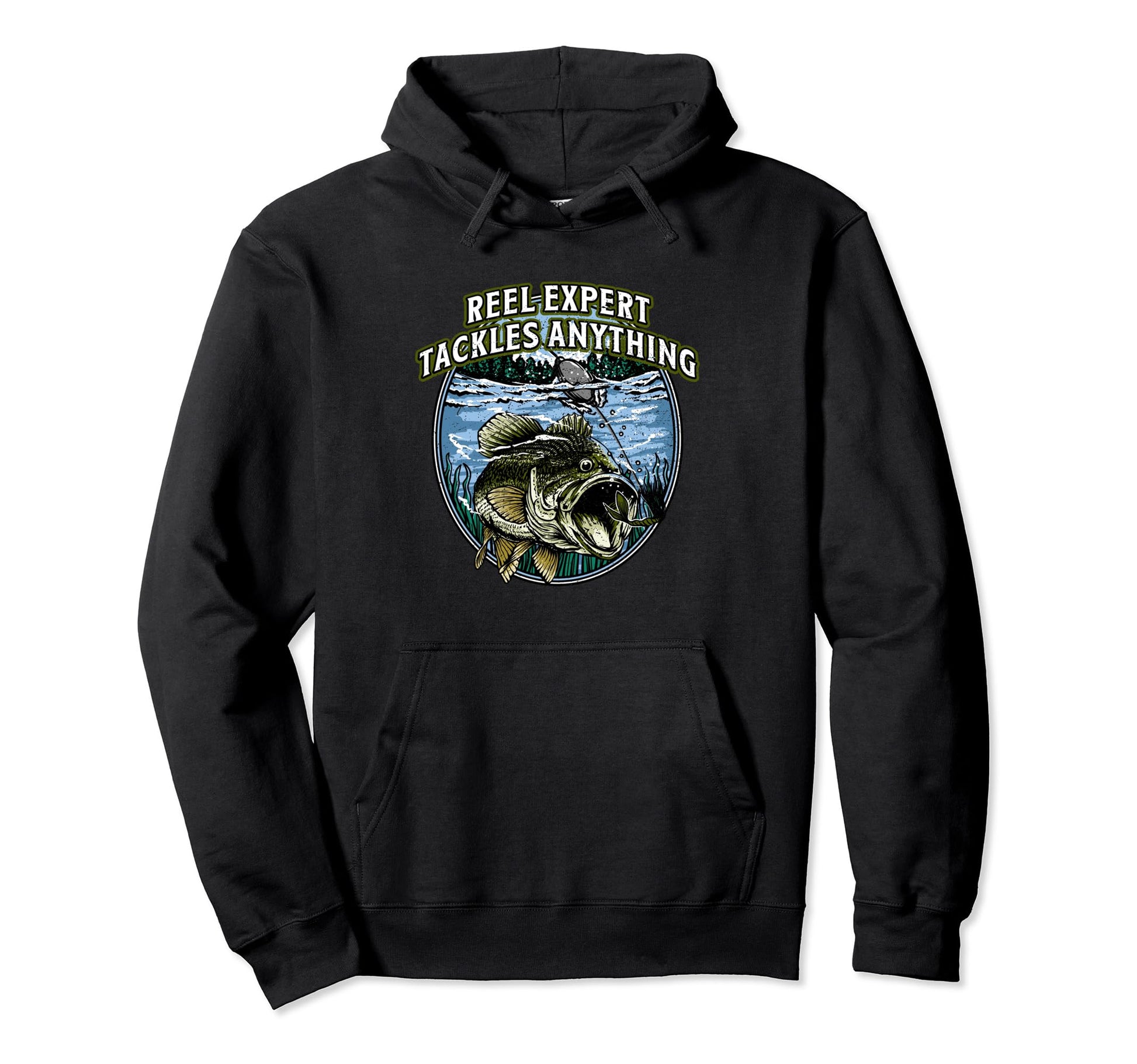 Reel Expert Tackles Anything Fishing Hoodie - Unique Graphic Men Women - T-Shirt, Sweatshirt, Hoodie
