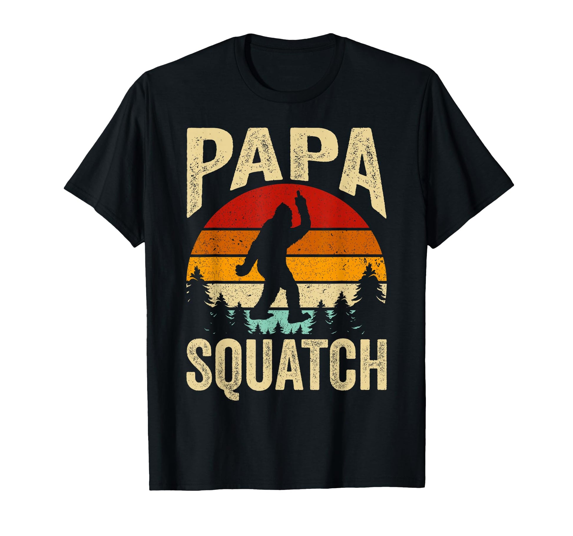 Papa Squatch Funny Bigfoot Papa T-Shirt - Custom Art Print Unisex - T-Shirt, Sweatshirt, Hoodie