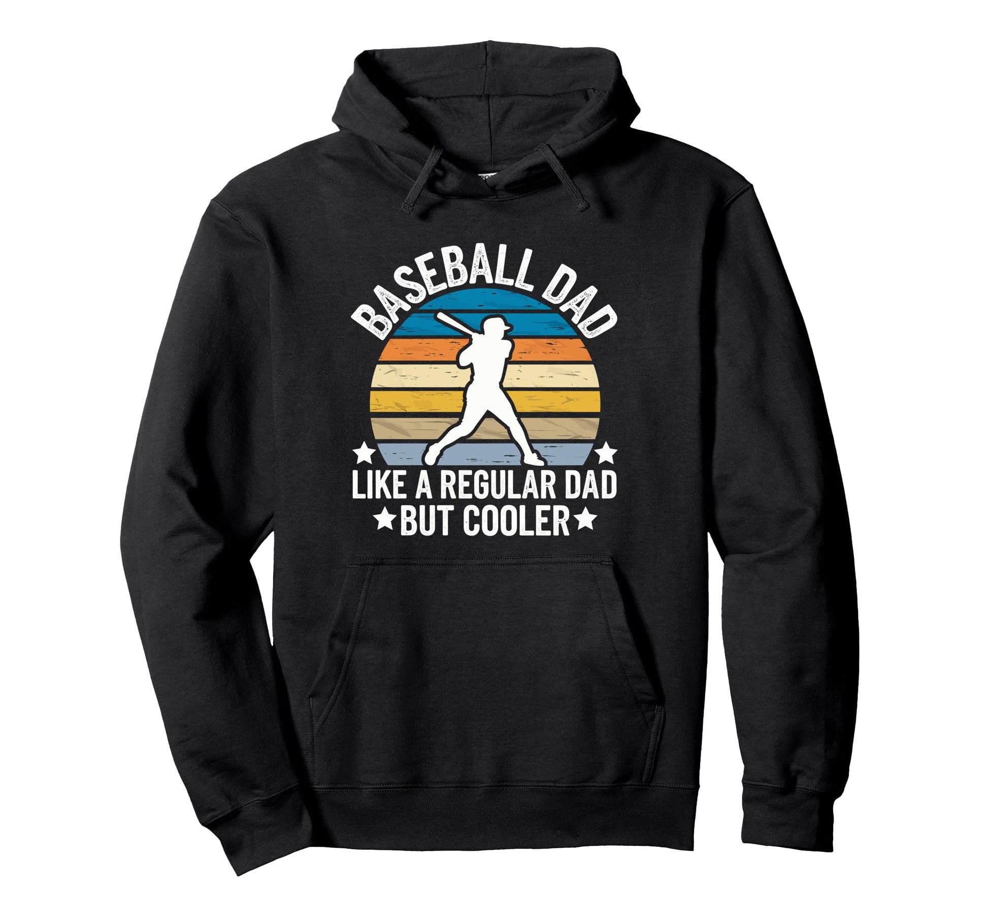 Baseball Dad Like Regular Dad But Cooler Hoodie - Trendy Graphic Men Women - T-Shirt, Sweatshirt, Hoodie