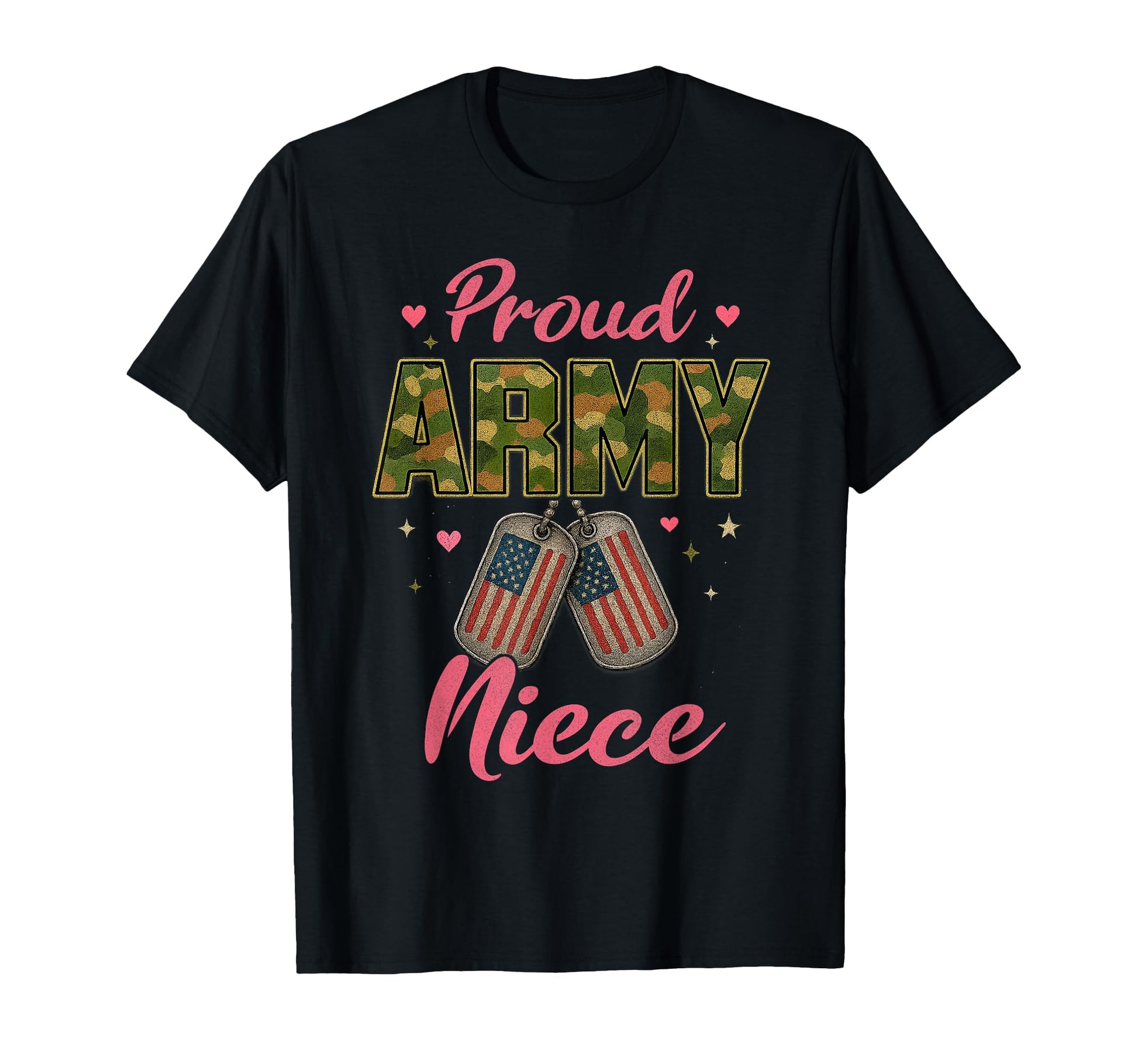 Camo American Flag Usa Camouflage T-Shirt - Casual Everyday Wear Men Women - T-Shirt, Sweatshirt, Hoodie