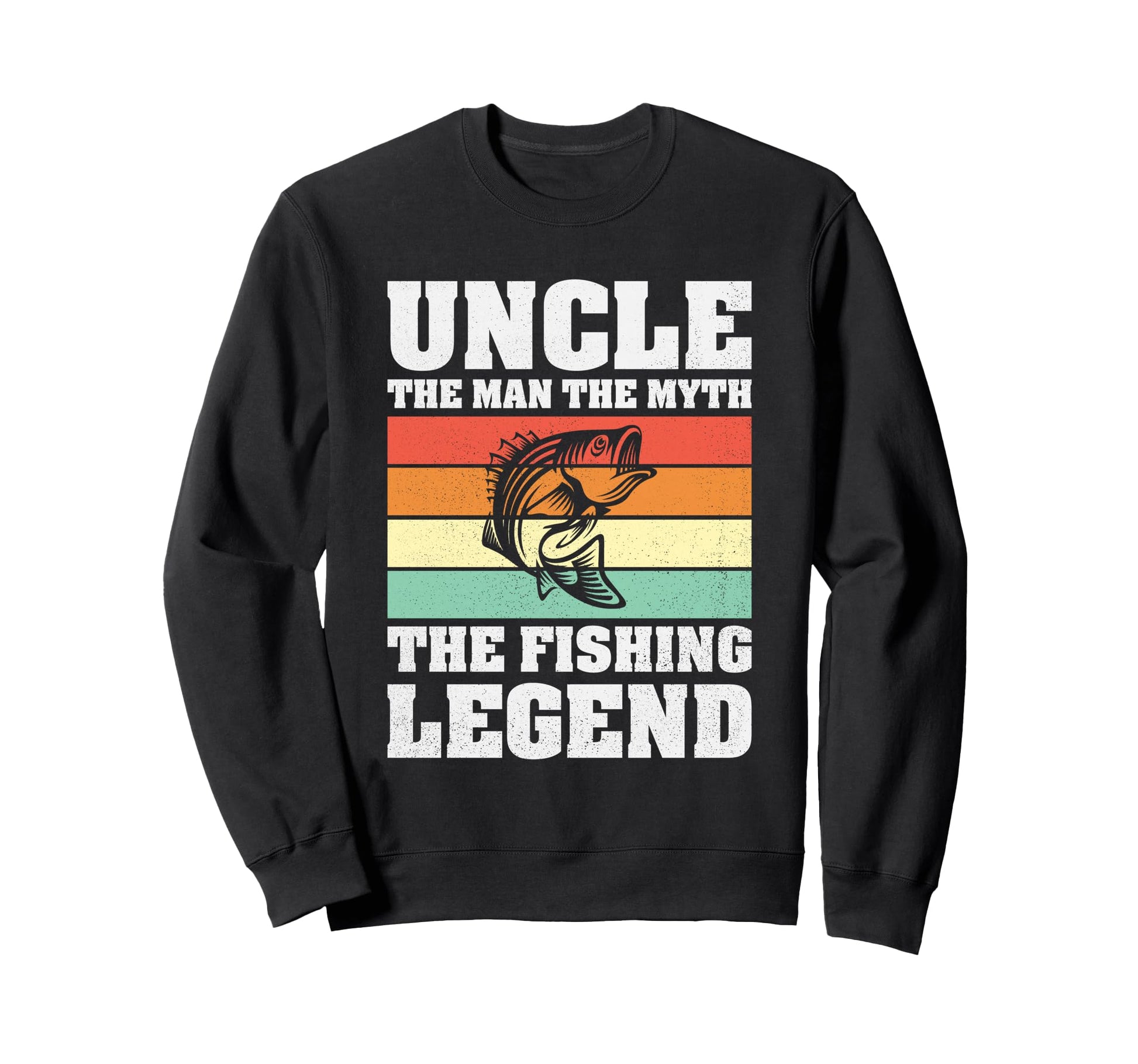 Funny Uncle Myth Fishing Legend Sweatshirt - Custom Art Print for Adults - T-Shirt, Sweatshirt, Hoodie