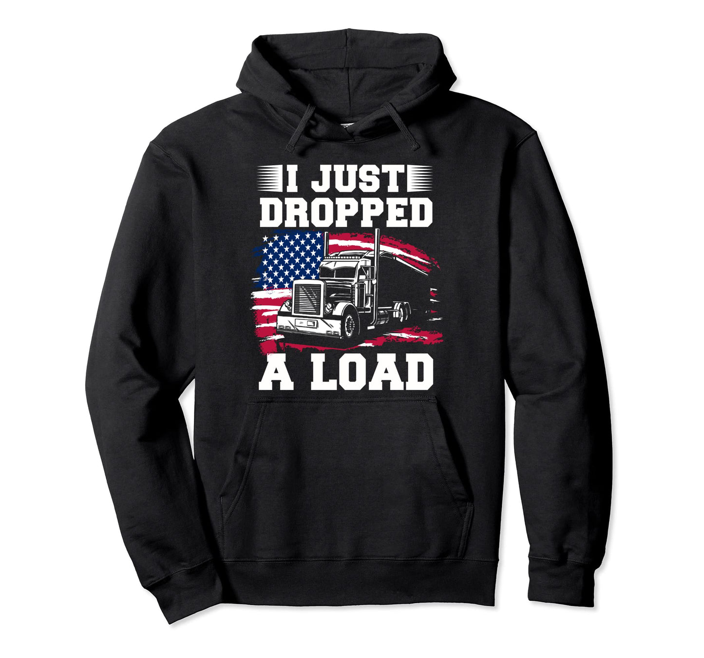 Truck Driver Dad Big Rig Semi Trailer Hoodie - Custom Art Print Men Women - T-Shirt, Sweatshirt, Hoodie