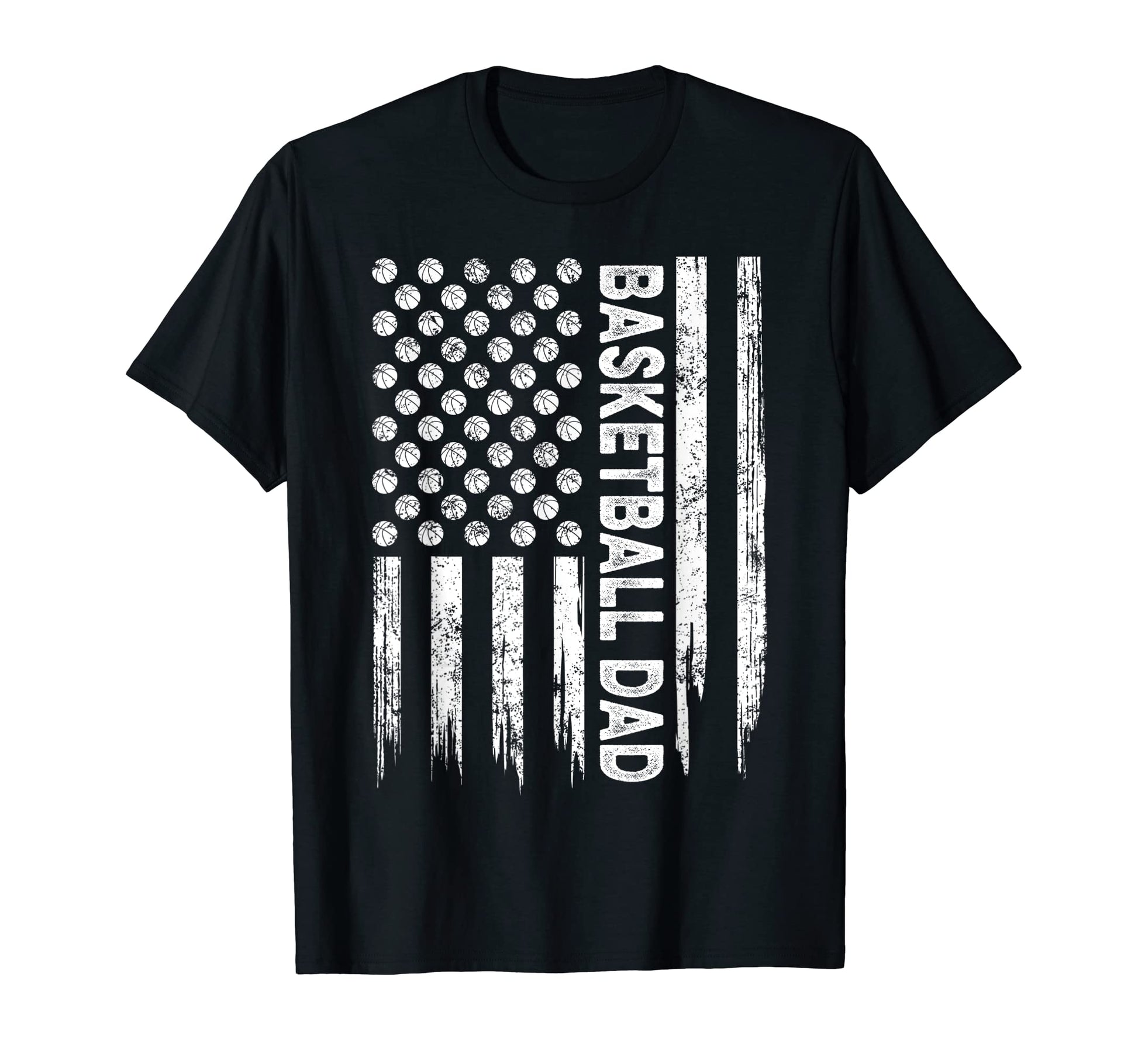 Usa American Flag Basketball Dad T-Shirt - Trendy Graphic Men Women - T-Shirt, Sweatshirt, Hoodie