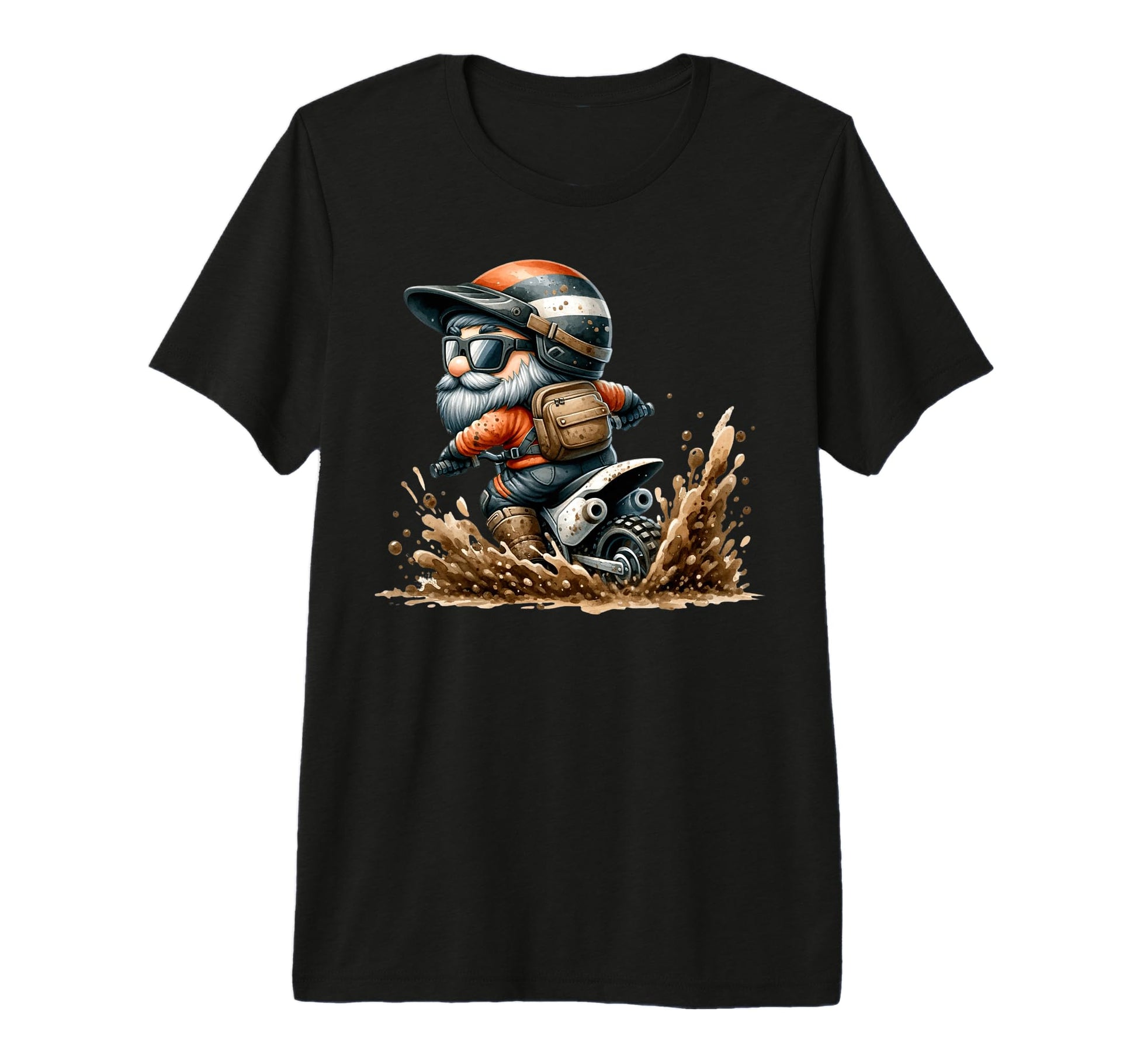 Motocross Gnome Dad And Who Loves T-Shirt - Minimalist Print for Adults - T-Shirt, Sweatshirt, Hoodie