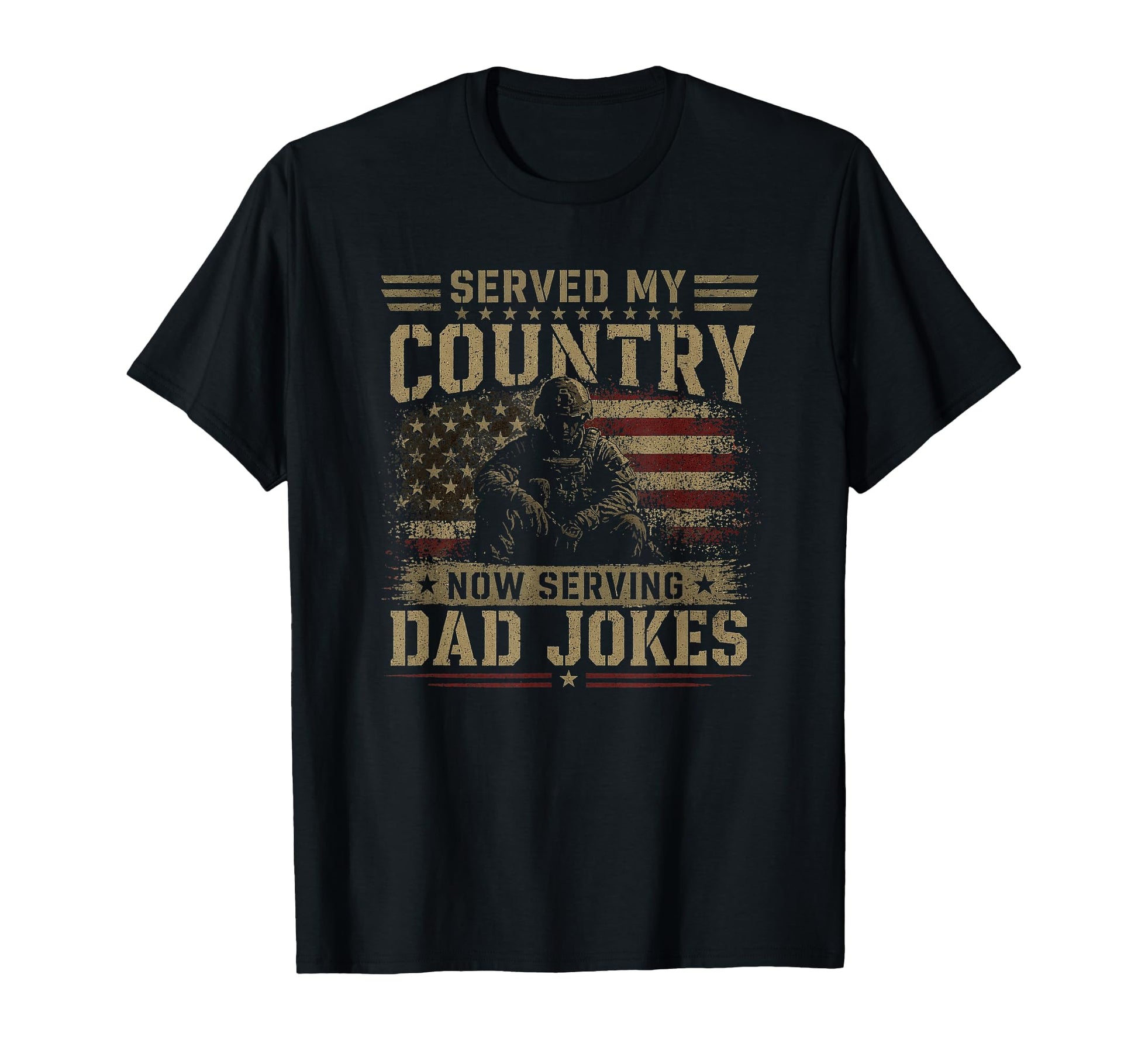 Served My Country Now Serving Dad T-Shirt - Custom Art Print for Adults - T-Shirt, Sweatshirt, Hoodie