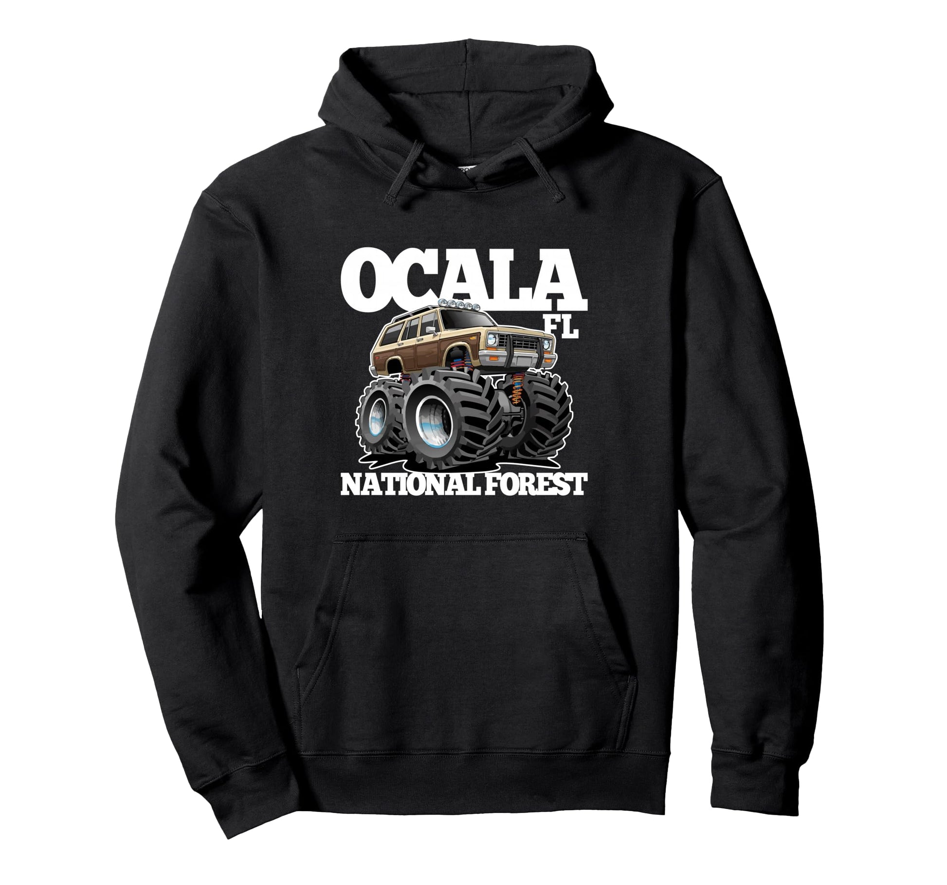 Ocala National Forest Fl 4X4 Offroading Hoodie - Trendy Graphic Unisex - T-Shirt, Sweatshirt, Hoodie