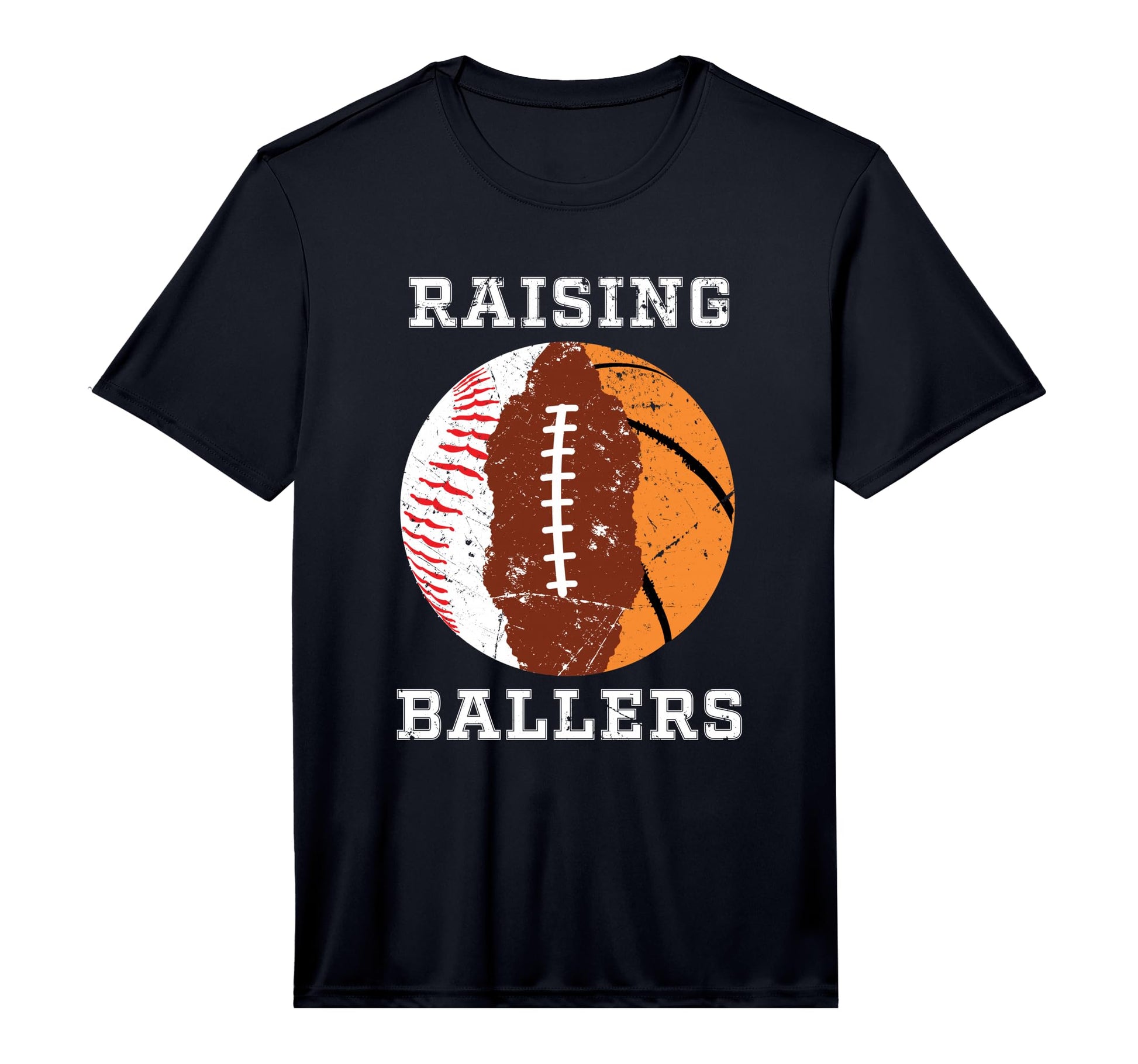 Mens Raising Ballers Basketball T-Shirt - Casual Everyday Wear Men Women - T-Shirt, Sweatshirt, Hoodie