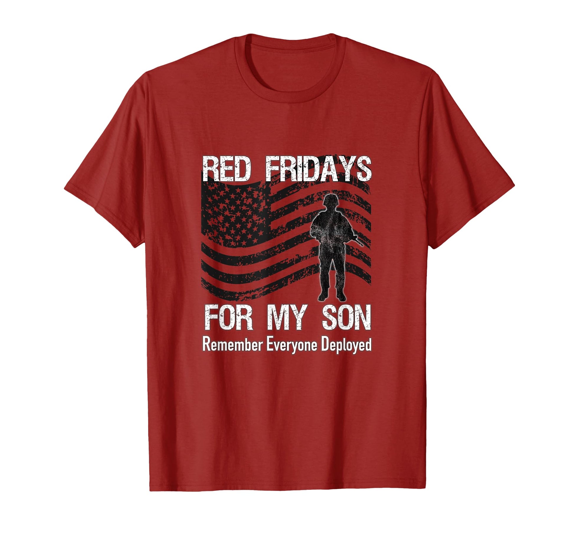 Red Friday Son Military Mom American T-Shirt - Novelty Apparel Men Women - T-Shirt, Sweatshirt, Hoodie