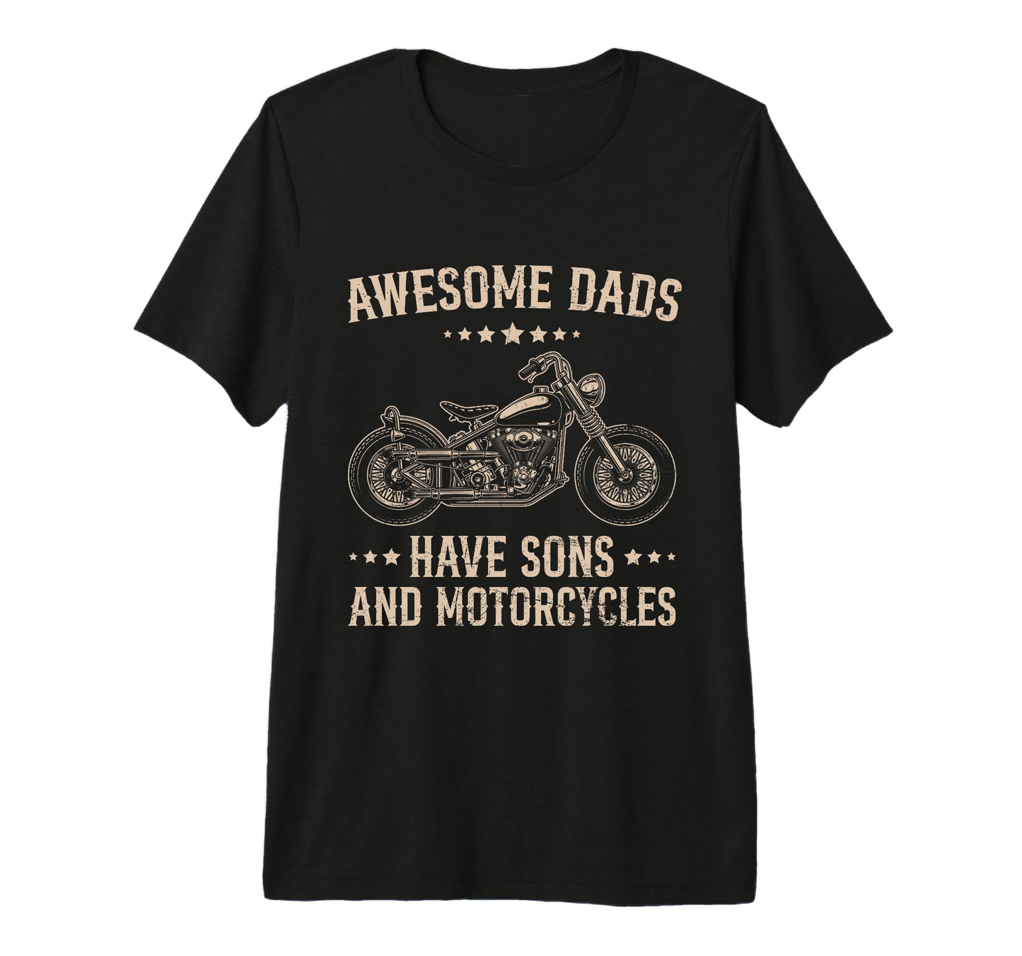 Biker Awesome Dads Have Sons And T-Shirt - Unique Graphic Men Women - T-Shirt, Sweatshirt, Hoodie