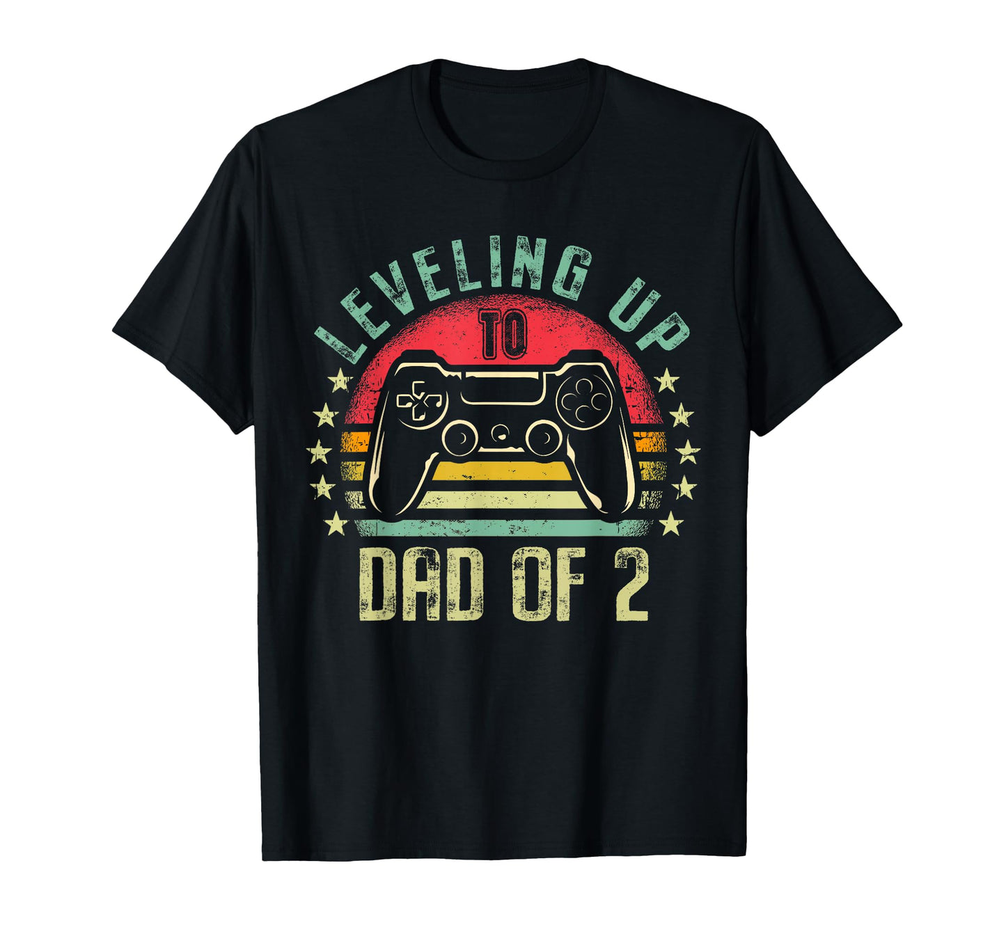 Leveling Up To Dad 2 Daddy Again T-Shirt - Custom Art Print for Adults - T-Shirt, Sweatshirt, Hoodie