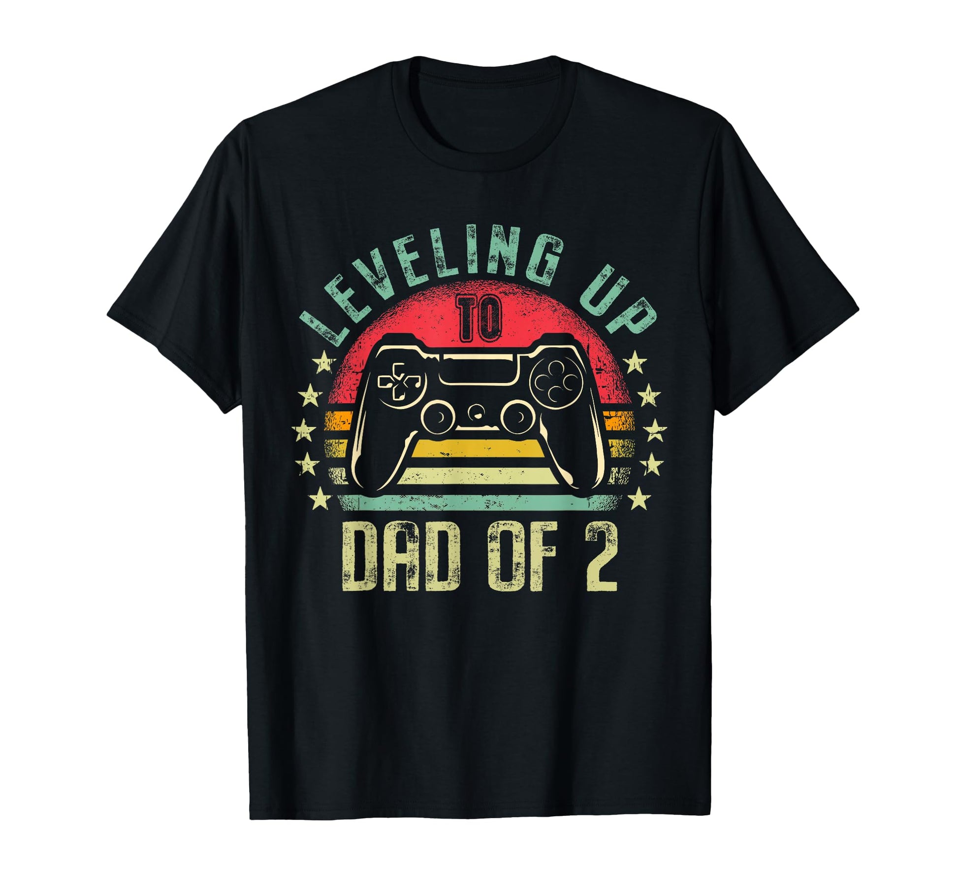 Leveling Up To Dad 2 Daddy Again T-Shirt - Custom Art Print for Adults - T-Shirt, Sweatshirt, Hoodie