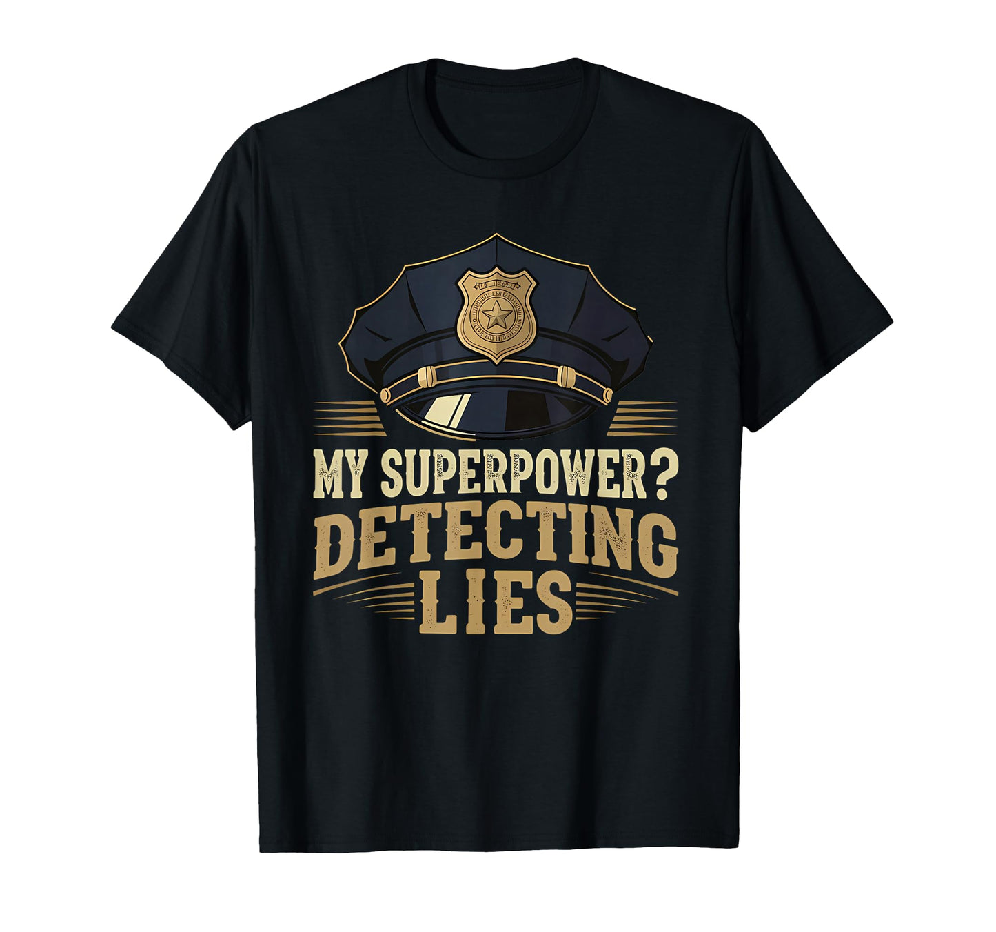 Funny Police Sergeant Patriotic T-Shirt - Casual Everyday Wear Men Women - T-Shirt, Sweatshirt, Hoodie