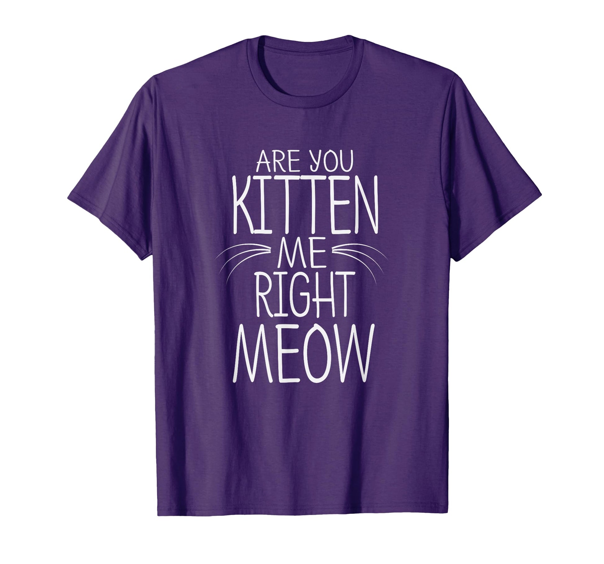 Are You Kitten Me Right Meow Funny Cat T-Shirt - Novelty Apparel Men Women - T-Shirt, Sweatshirt, Hoodie