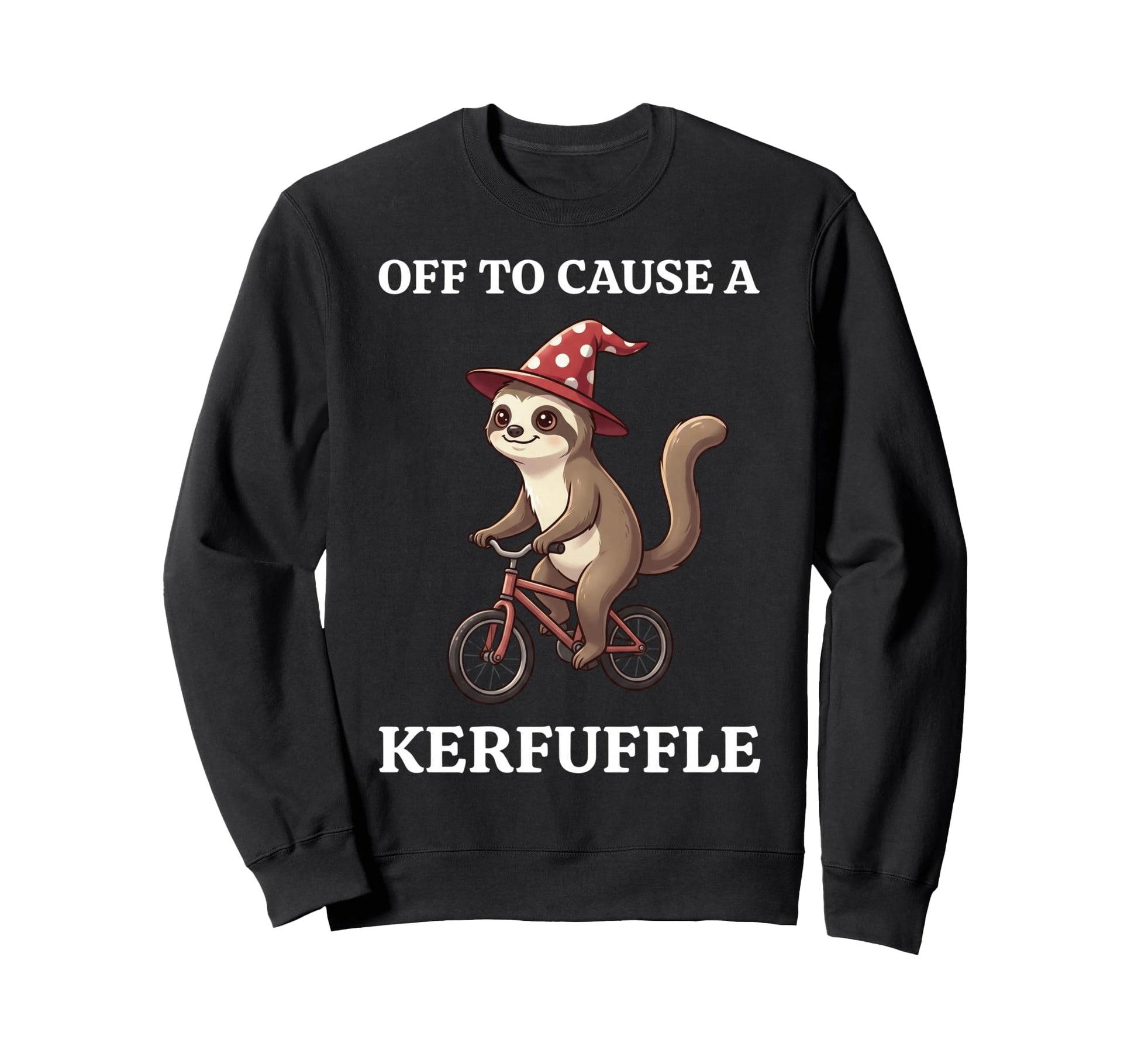 Off To Cause Kerfuffle Sloth Funny Sweatshirt - Unique Graphic Men Women - T-Shirt, Sweatshirt, Hoodie
