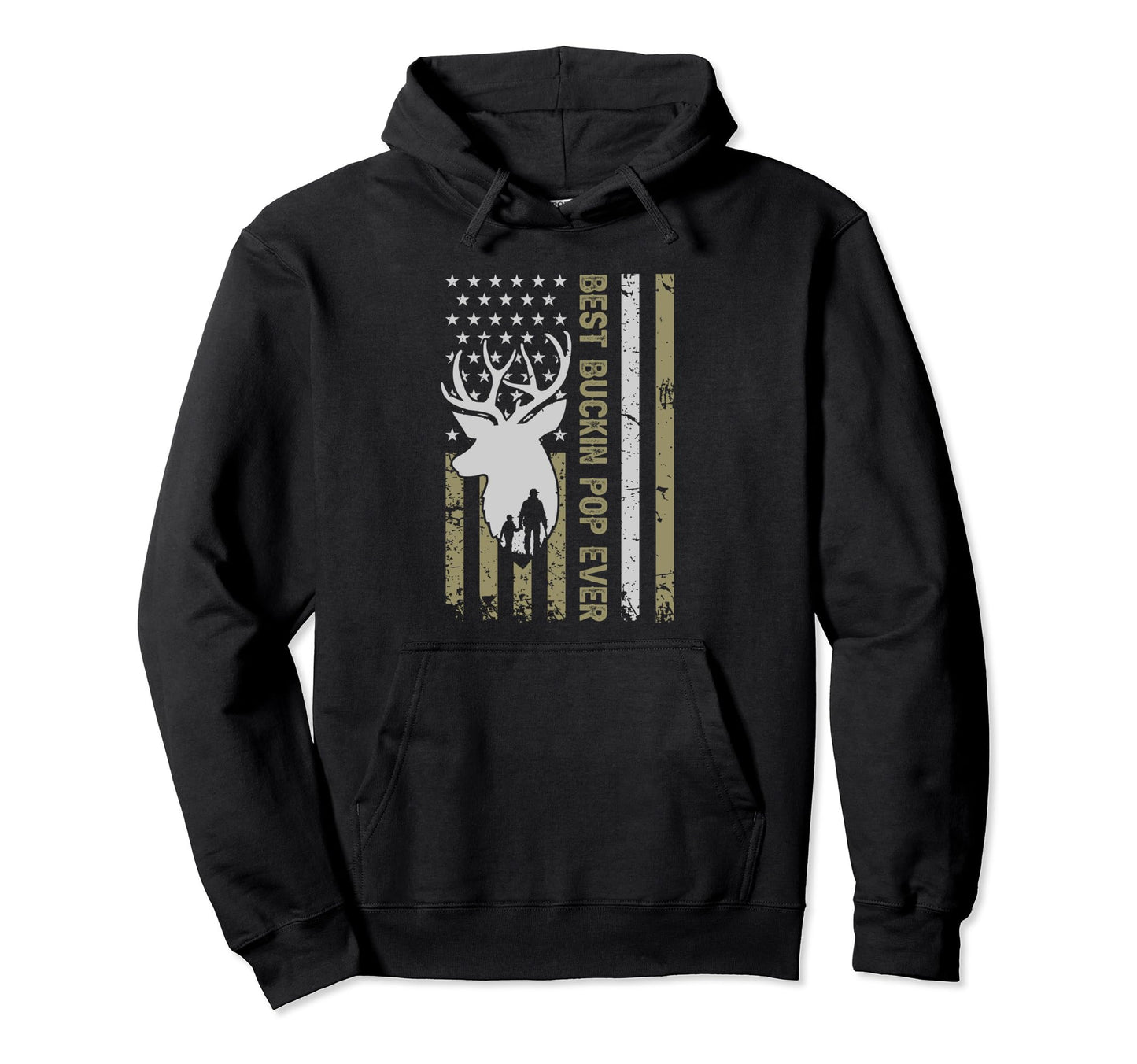 Best Buckin Pop Camouflage American Hoodie - Custom Art Print for Adults - T-Shirt, Sweatshirt, Hoodie