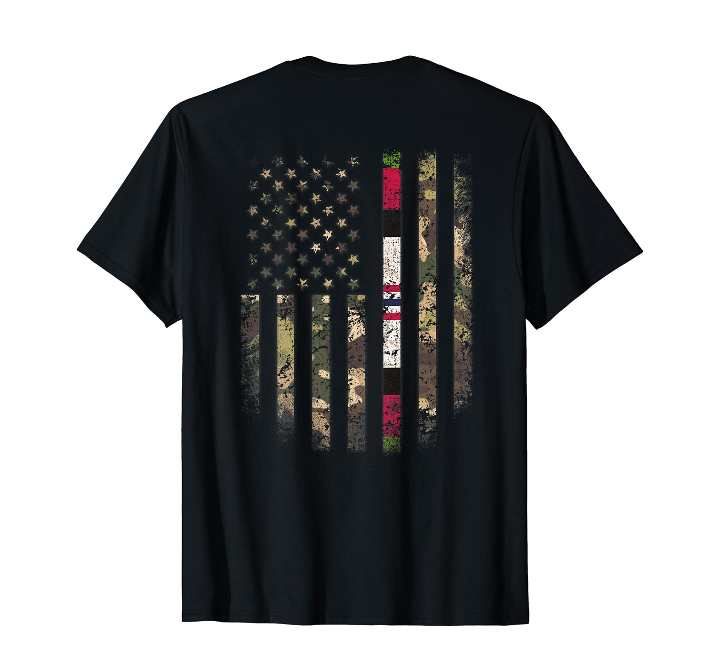 Proud Afghanistan Veteran Camo Us Flag T-Shirt - Minimalist Print Unisex - T-Shirt, Sweatshirt, Hoodie