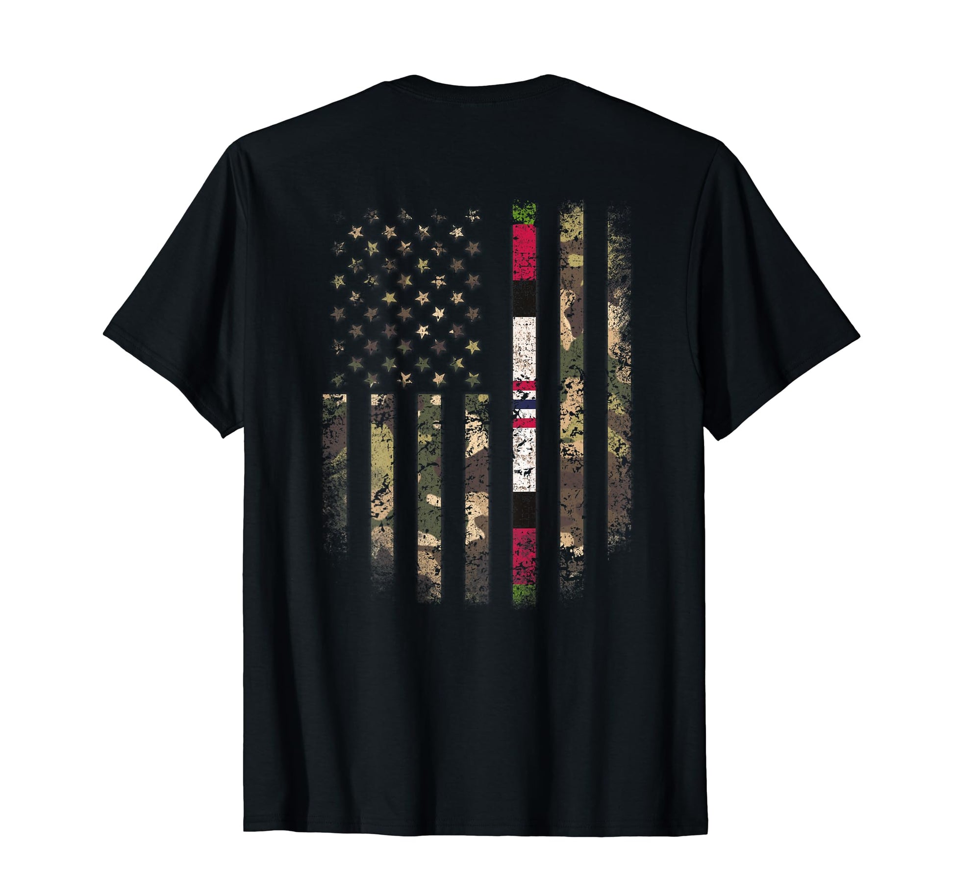 Proud Afghanistan Veteran Camo Us Flag T-Shirt - Minimalist Print Unisex - T-Shirt, Sweatshirt, Hoodie