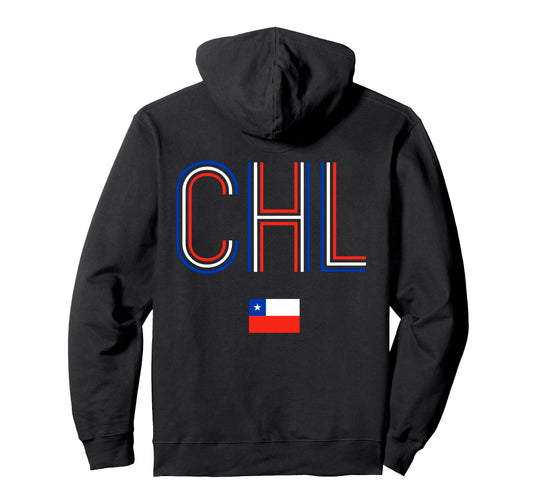 Chile Flag Country Code Proud Chilean Roots Hoodie - Unique Graphic Unisex - T-Shirt, Sweatshirt, Hoodie