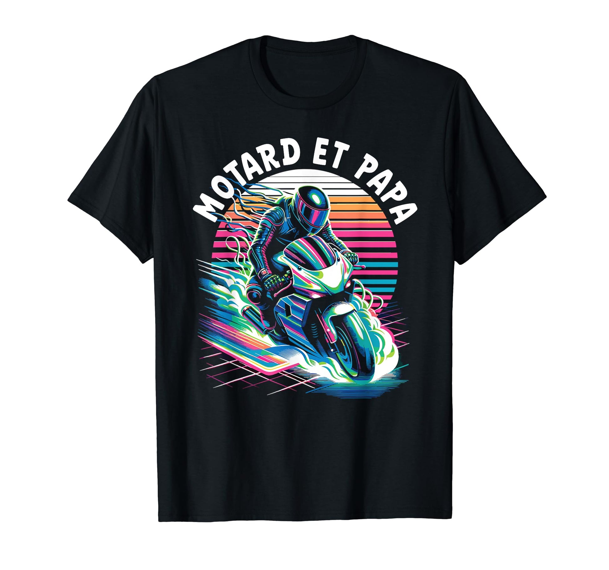 Dad Motorcycle Biker Bald Hairless T-Shirt - Minimalist Print for Adults - T-Shirt, Sweatshirt, Hoodie