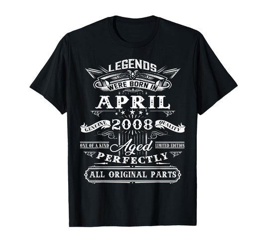 18Th Birthday Gift Legend Born T-Shirt - Aesthetic Graphic for Adults - T-Shirt, Sweatshirt, Hoodie