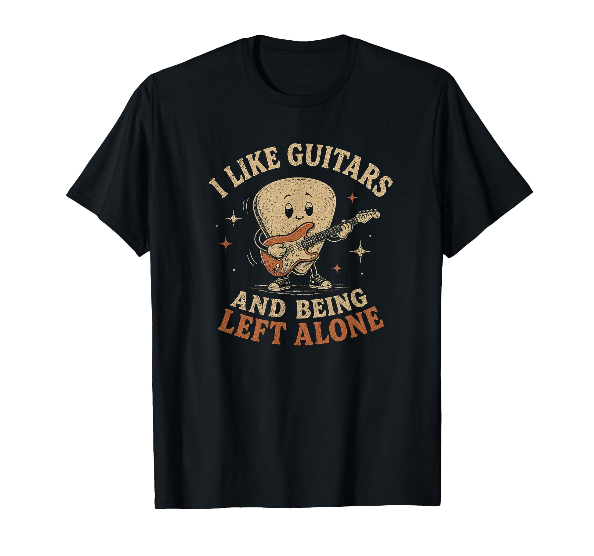 I Like Guitars And Being Left Alone T-Shirt - Aesthetic Graphic Men Women - T-Shirt, Sweatshirt, Hoodie