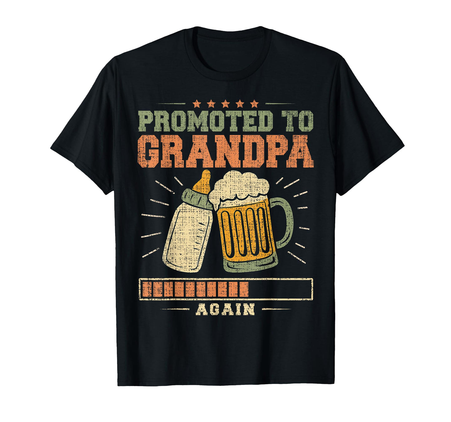 Promoted To Grandpa Again Expecting T-Shirt - Unique Graphic Men Women - T-Shirt, Sweatshirt, Hoodie