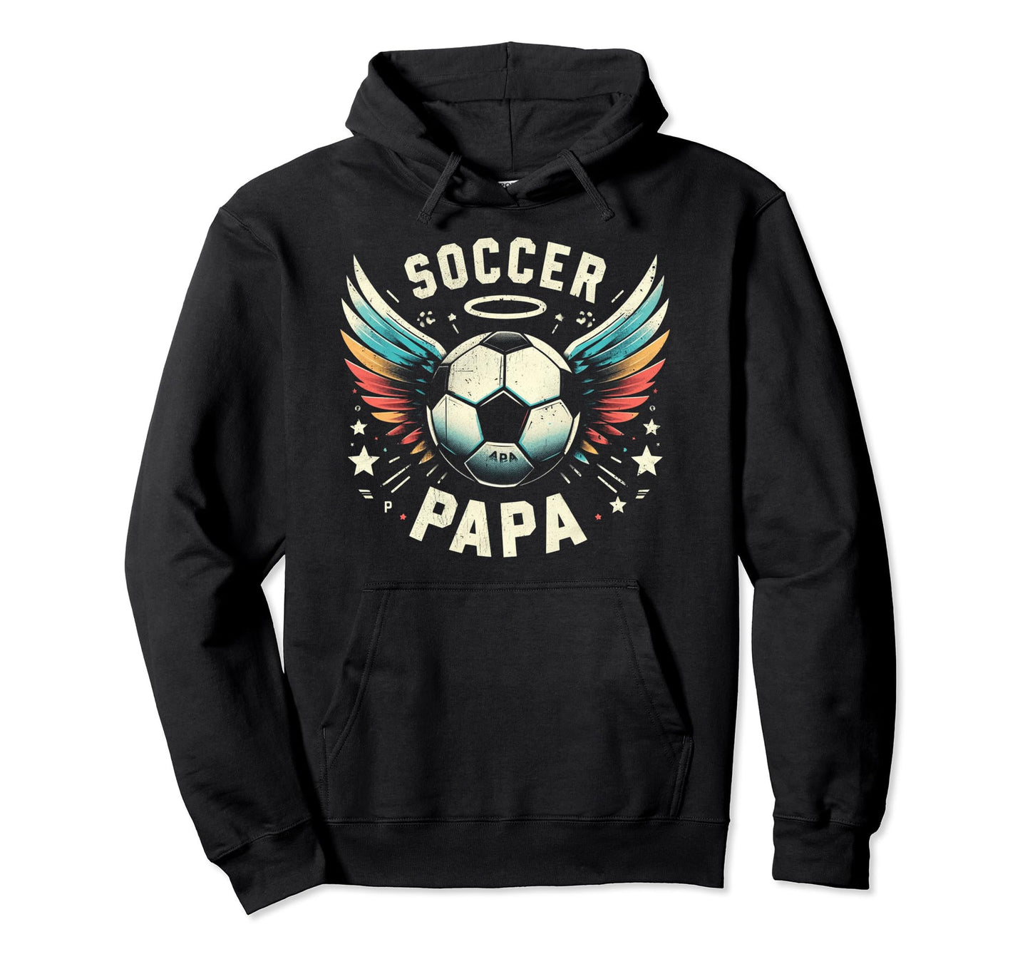 Soccer Papa Family Matching Dad Hoodie - Casual Everyday Wear Men Women - T-Shirt, Sweatshirt, Hoodie