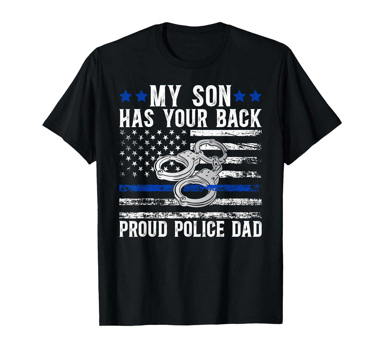 Proud Police Dad Police Officer Father T-Shirt - Aesthetic Graphic Unisex - T-Shirt, Sweatshirt, Hoodie