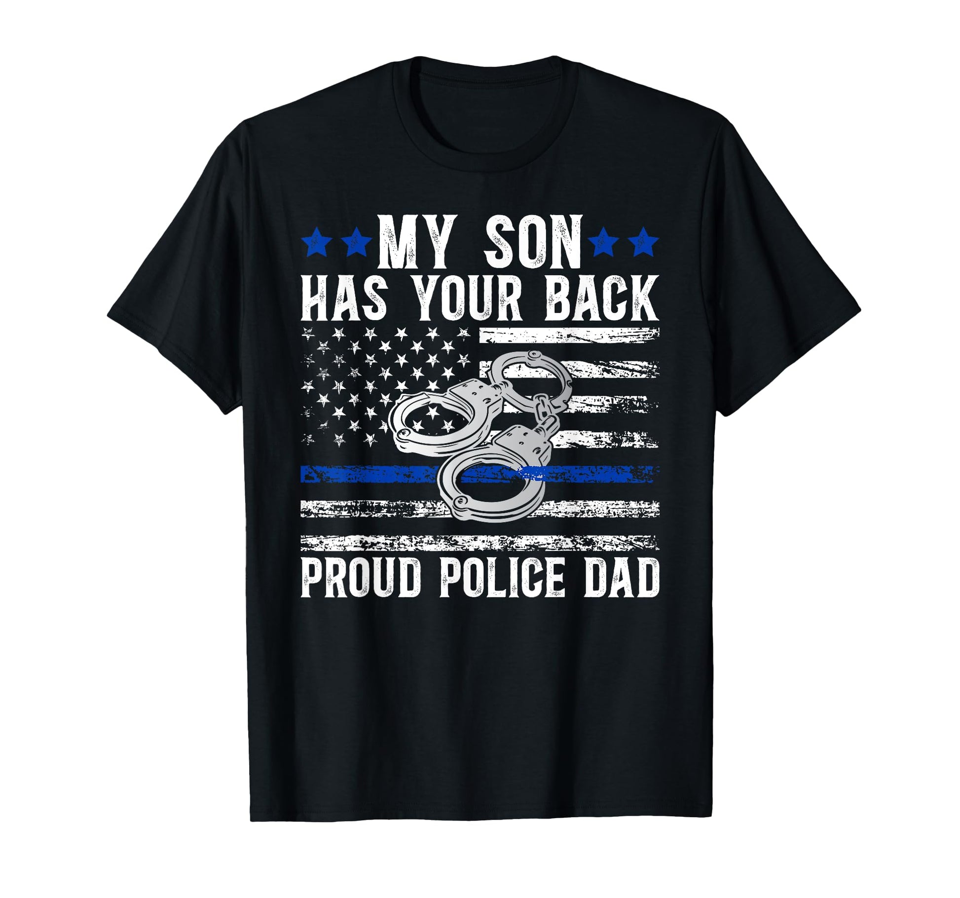 Proud Police Dad Police Officer Father T-Shirt - Aesthetic Graphic Unisex - T-Shirt, Sweatshirt, Hoodie