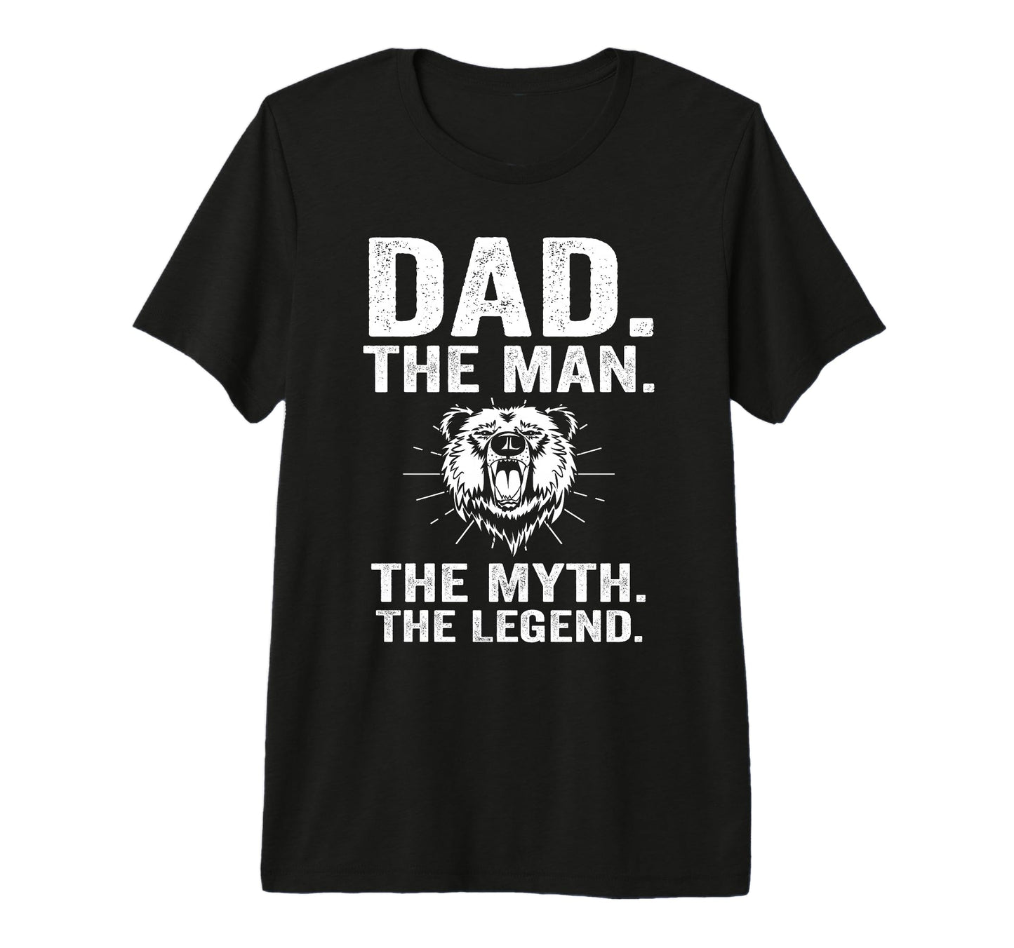 Mens Dad Myth Legend Dad Tri Blend T-Shirt - Casual Everyday Wear Unisex - T-Shirt, Sweatshirt, Hoodie