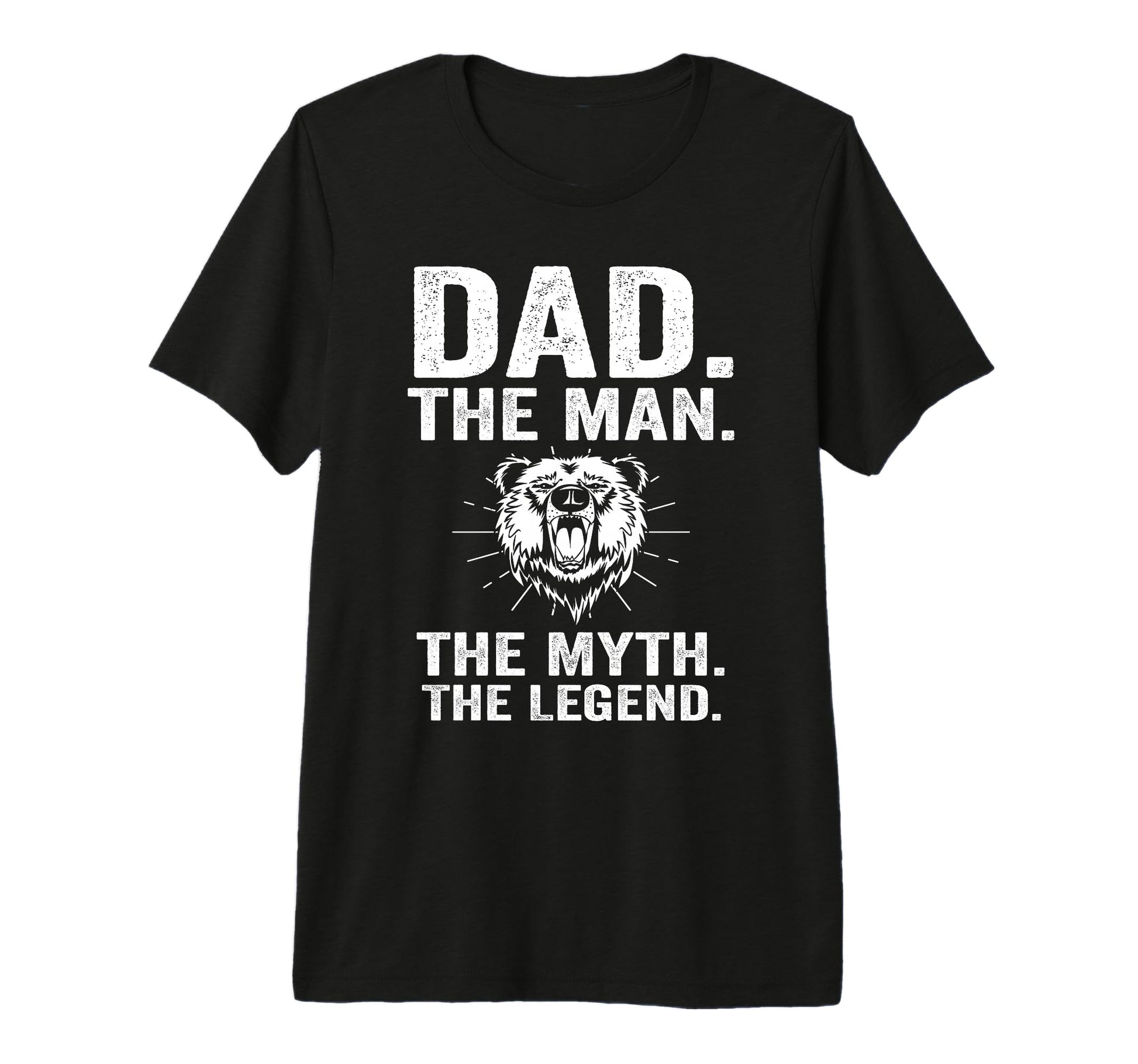 Mens Dad Myth Legend Dad Tri Blend T-Shirt - Casual Everyday Wear Unisex - T-Shirt, Sweatshirt, Hoodie