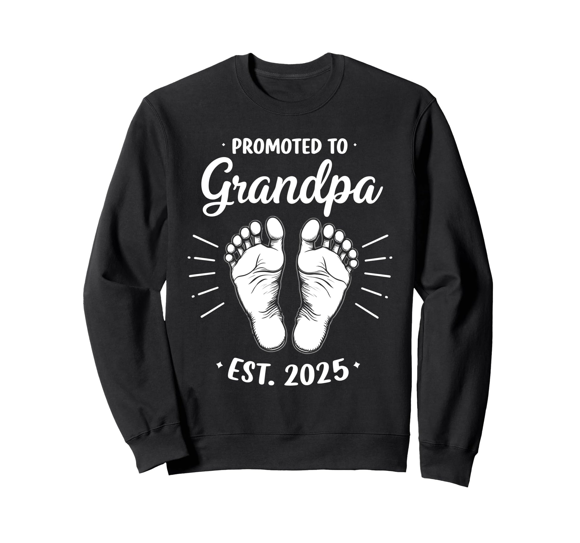 Promoted To Grandpa Again Est 2025 Sweatshirt - Novelty Apparel for Adults - T-Shirt, Sweatshirt, Hoodie