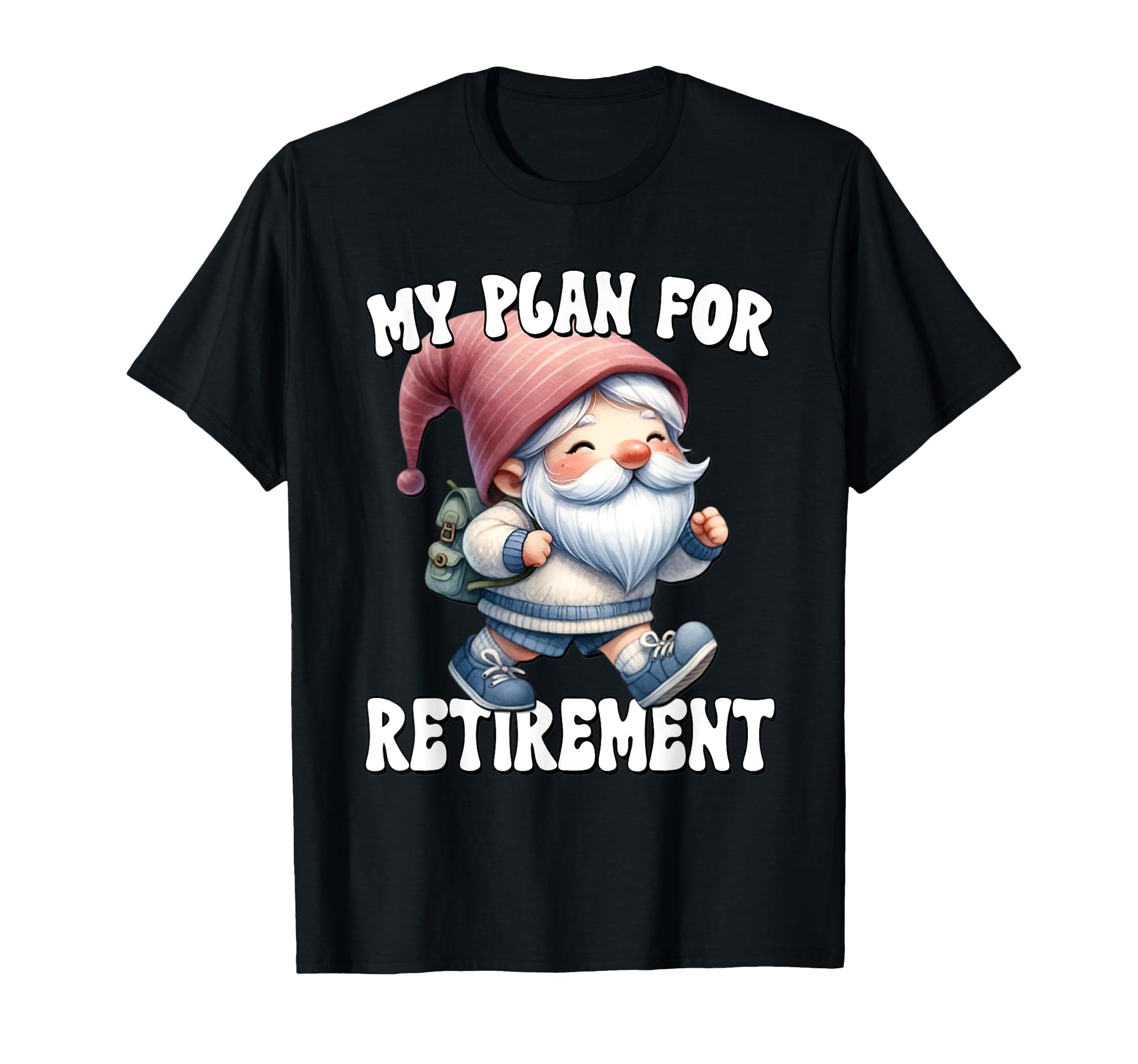 Funny Retirement Plan Trail Runner T-Shirt - Custom Art Print for Adults - T-Shirt, Sweatshirt, Hoodie