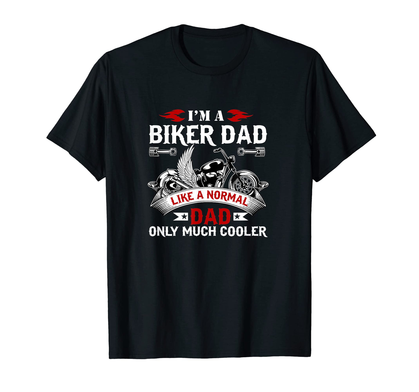 Biker Dad Motorcycle Vector Fathers Day T-Shirt - Unique Graphic Men Women - T-Shirt, Sweatshirt, Hoodie