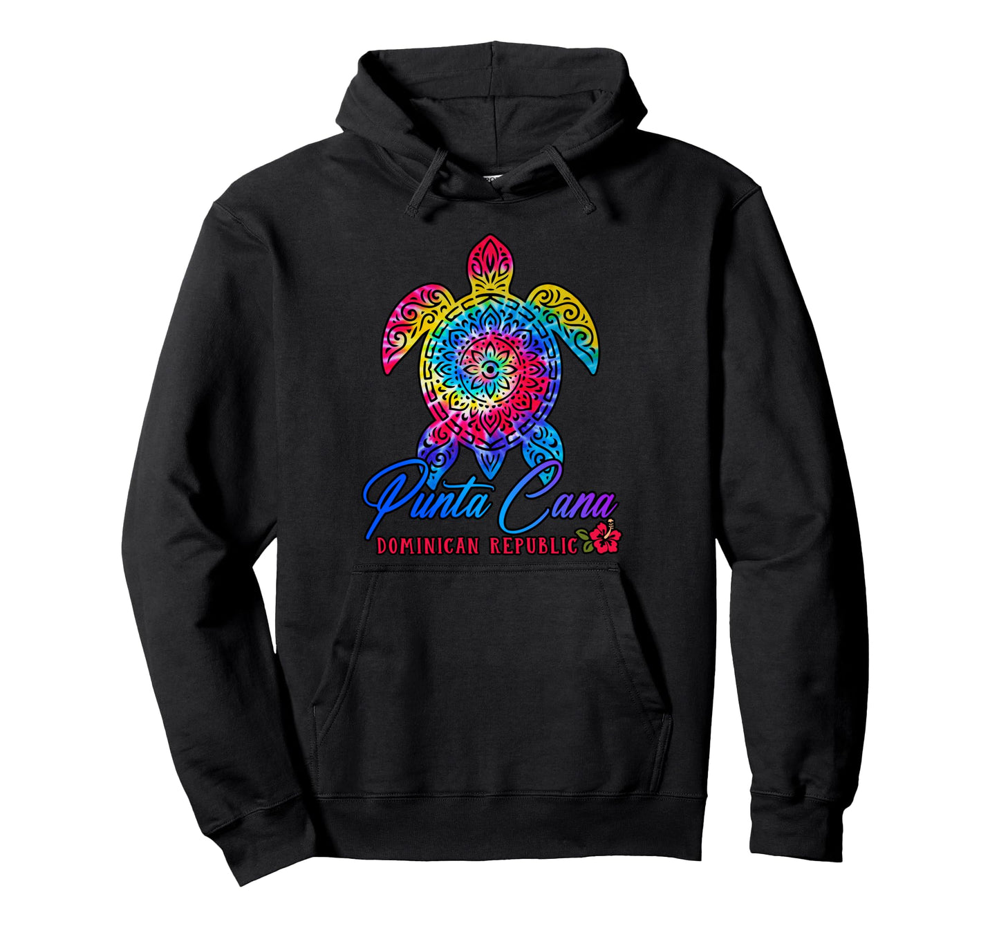 Punta Cana Dominican Tie Dye Sea Turtle Hoodie - Graphic Print Men Women - T-Shirt, Sweatshirt, Hoodie