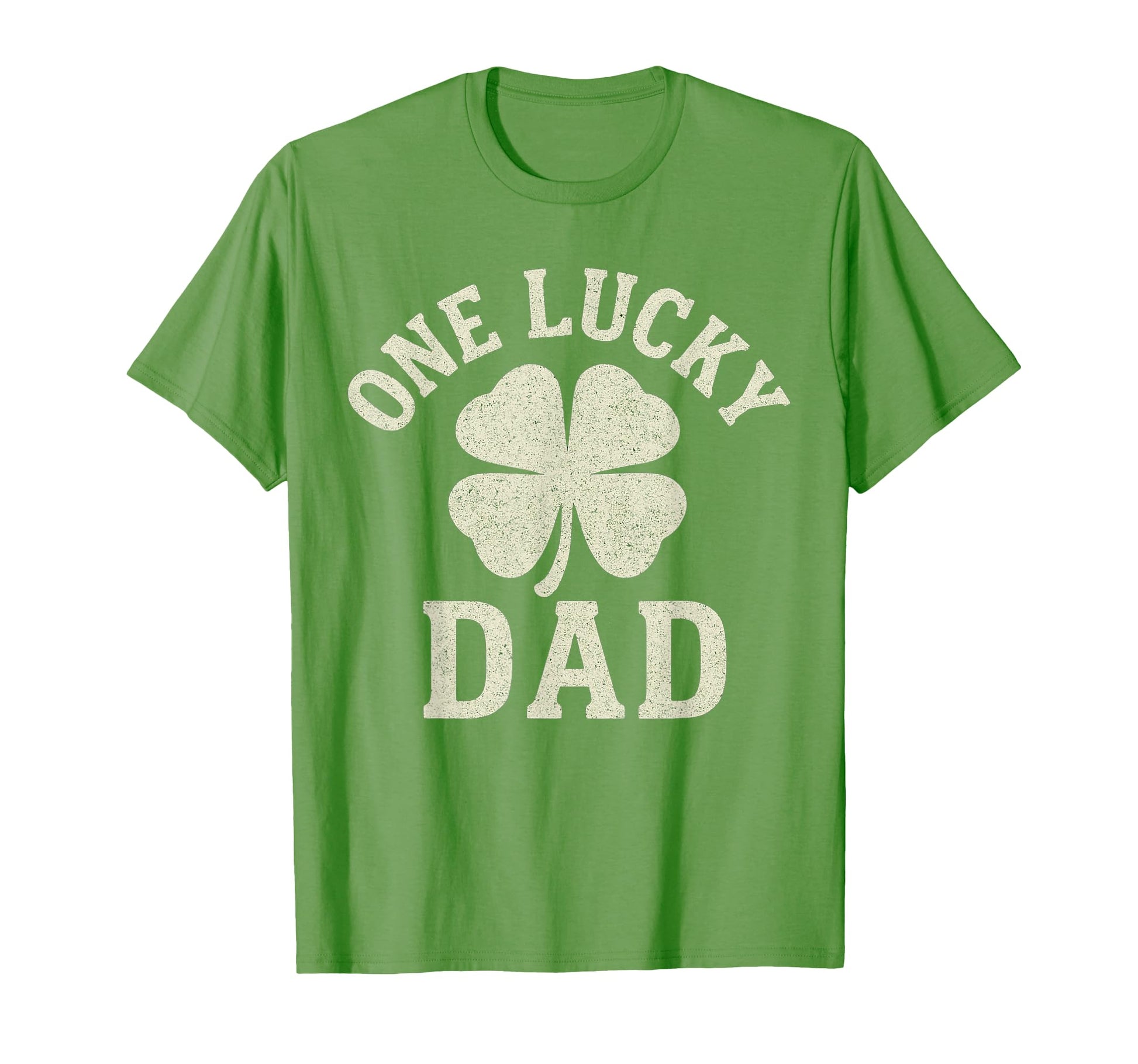 One Lucky Dad St Patricks Day Funny T-Shirt - Minimalist Print Men Women - T-Shirt, Sweatshirt, Hoodie