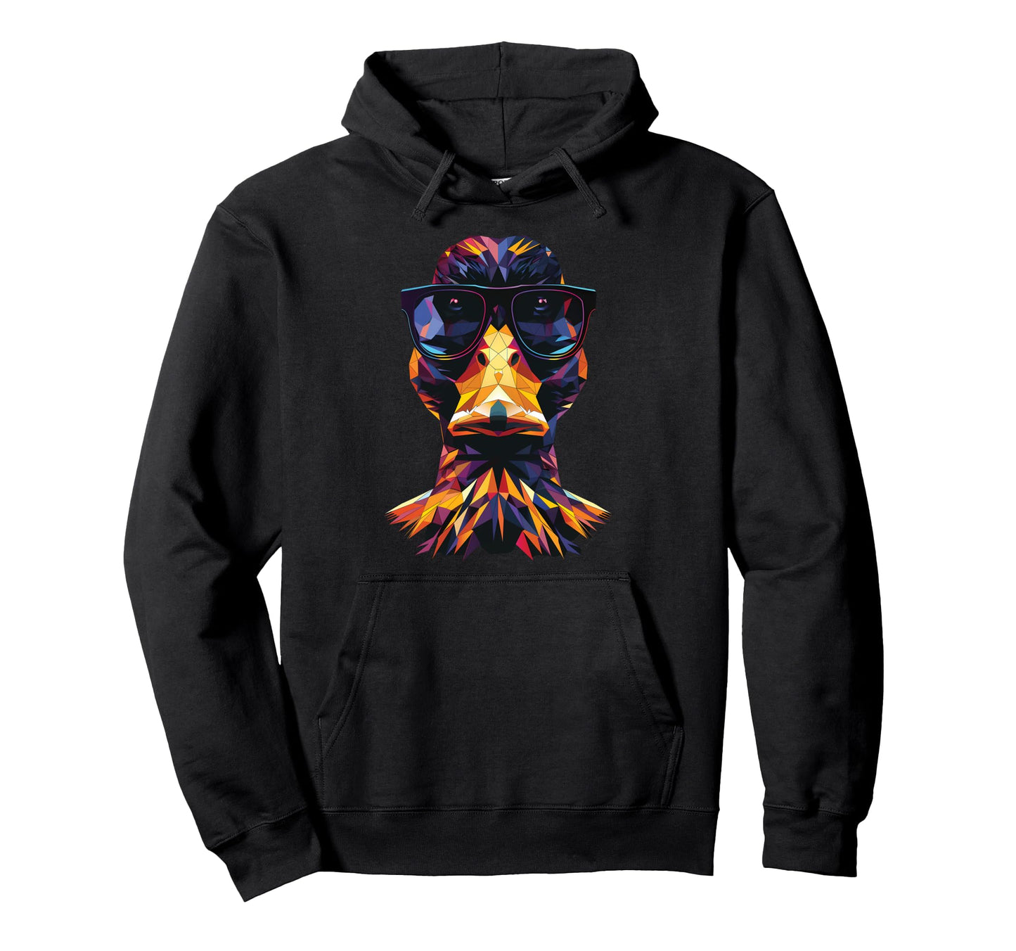 Duck Dad Mom Sunglasses Duck Hoodie - Unique Graphic Unisex - T-Shirt, Sweatshirt, Hoodie