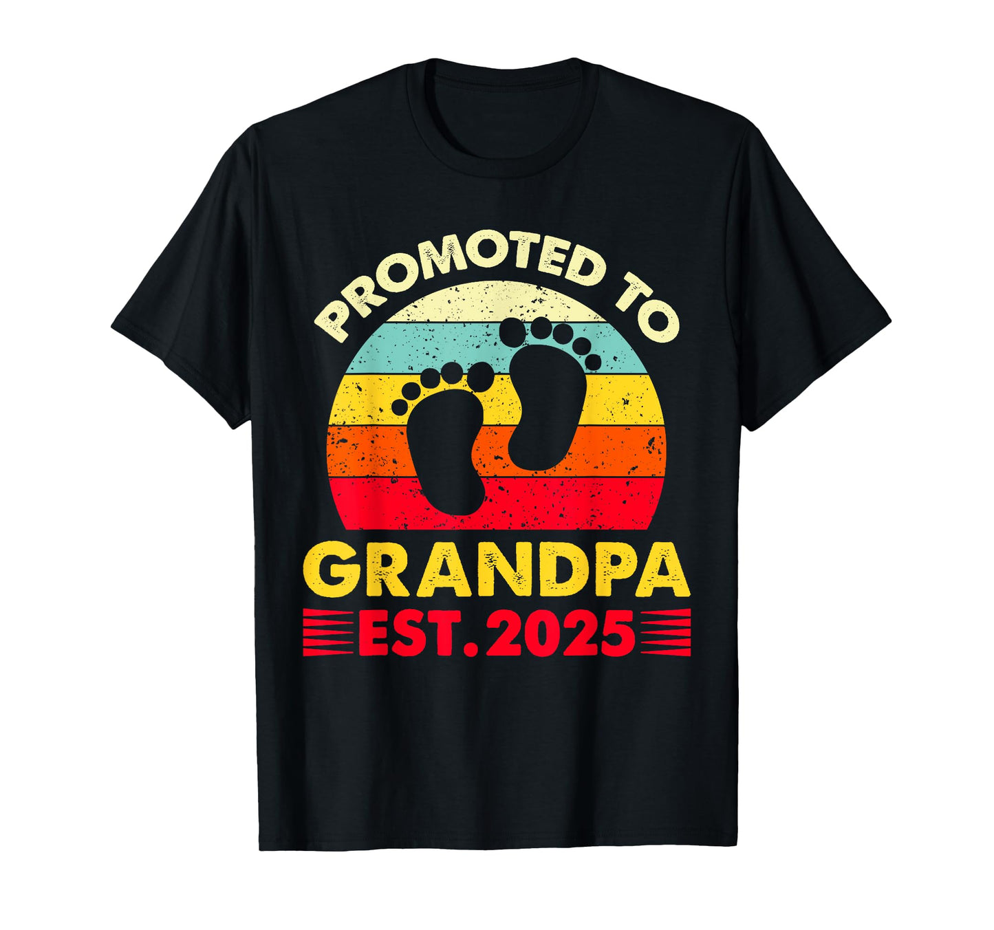 Soon To Be Grandpa 2025 Promoted To T-Shirt - Minimalist Print Men Women - T-Shirt, Sweatshirt, Hoodie