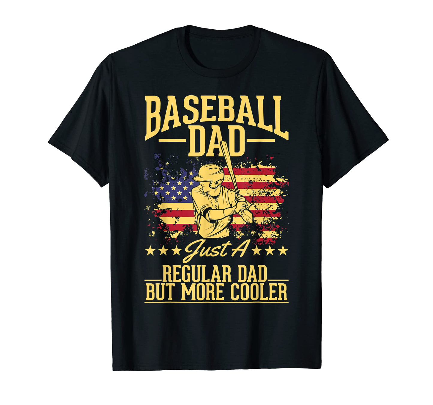 Baseball Dad Usa Baseball Father T-Shirt - Fun Novelty Design for Adults - T-Shirt, Sweatshirt, Hoodie