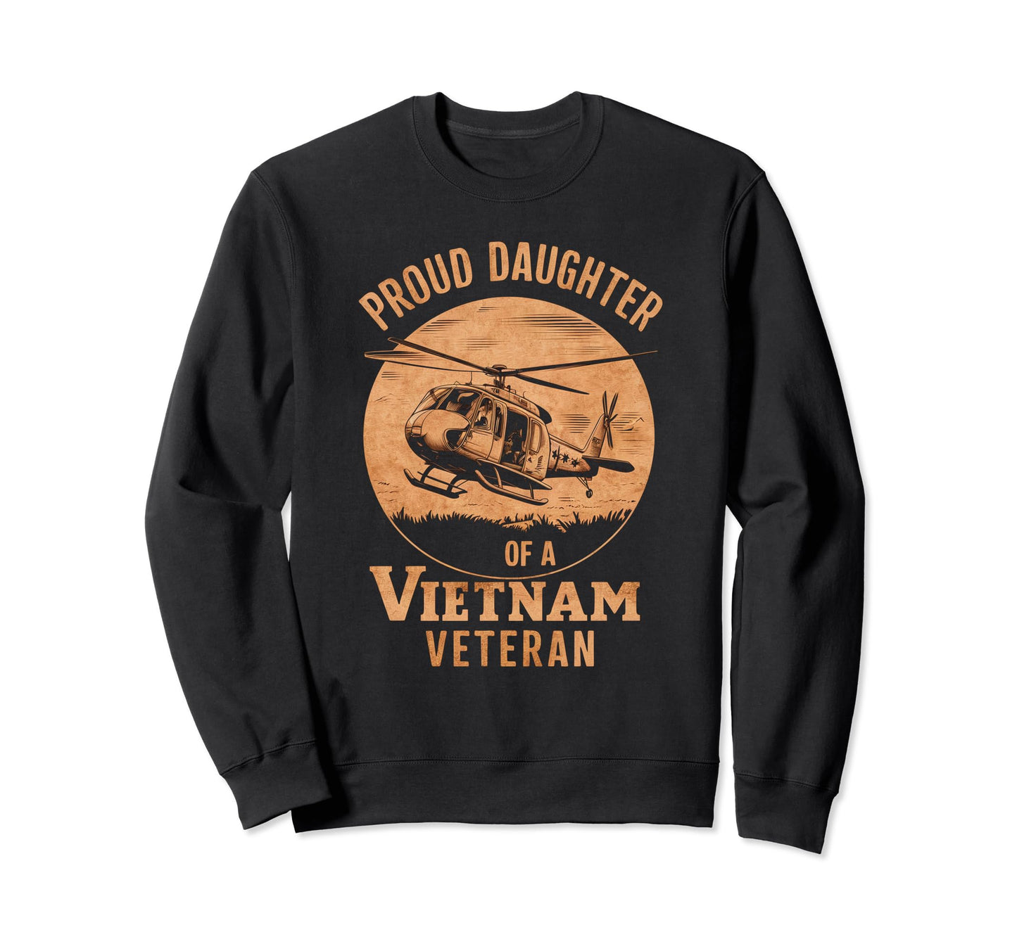 Proud Daughter Vietnam Veteran Sweatshirt - Minimalist Print Men Women - T-Shirt, Sweatshirt, Hoodie