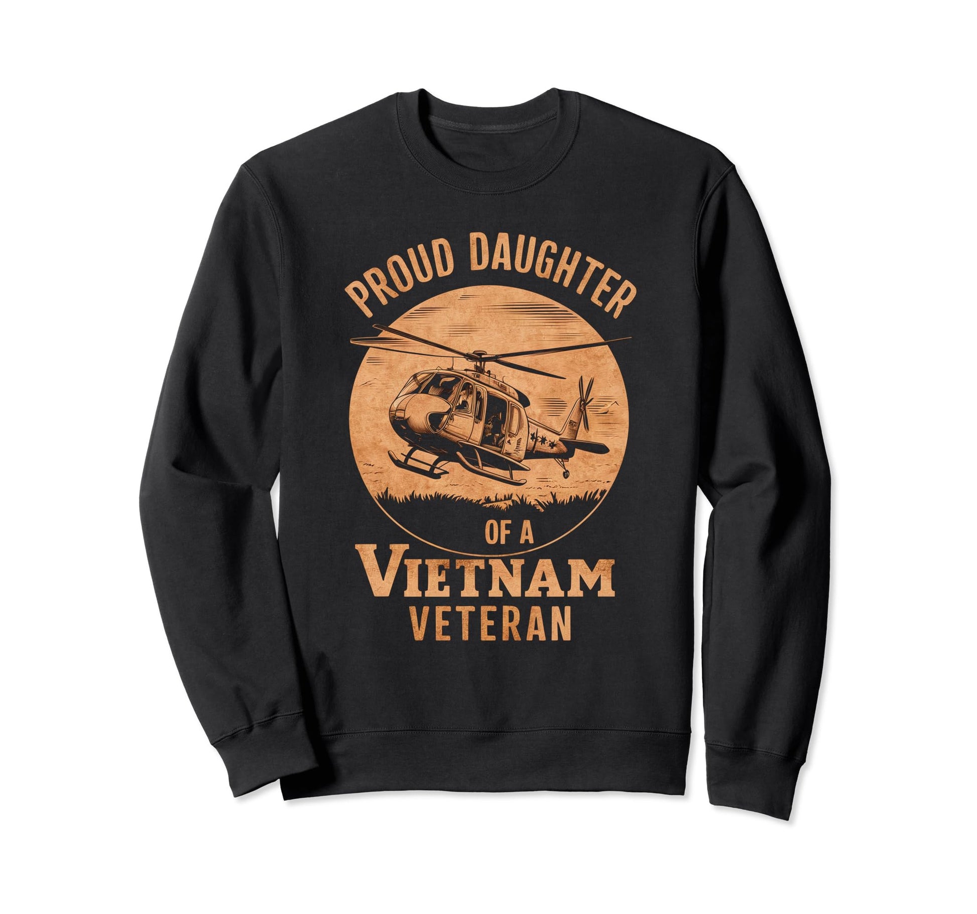 Proud Daughter Vietnam Veteran Sweatshirt - Minimalist Print Men Women - T-Shirt, Sweatshirt, Hoodie